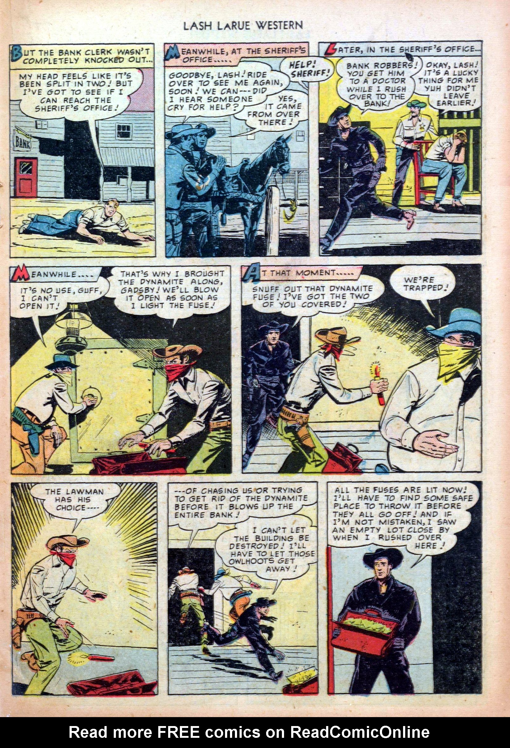 Read online Lash Larue Western (1949) comic -  Issue #4 - 19