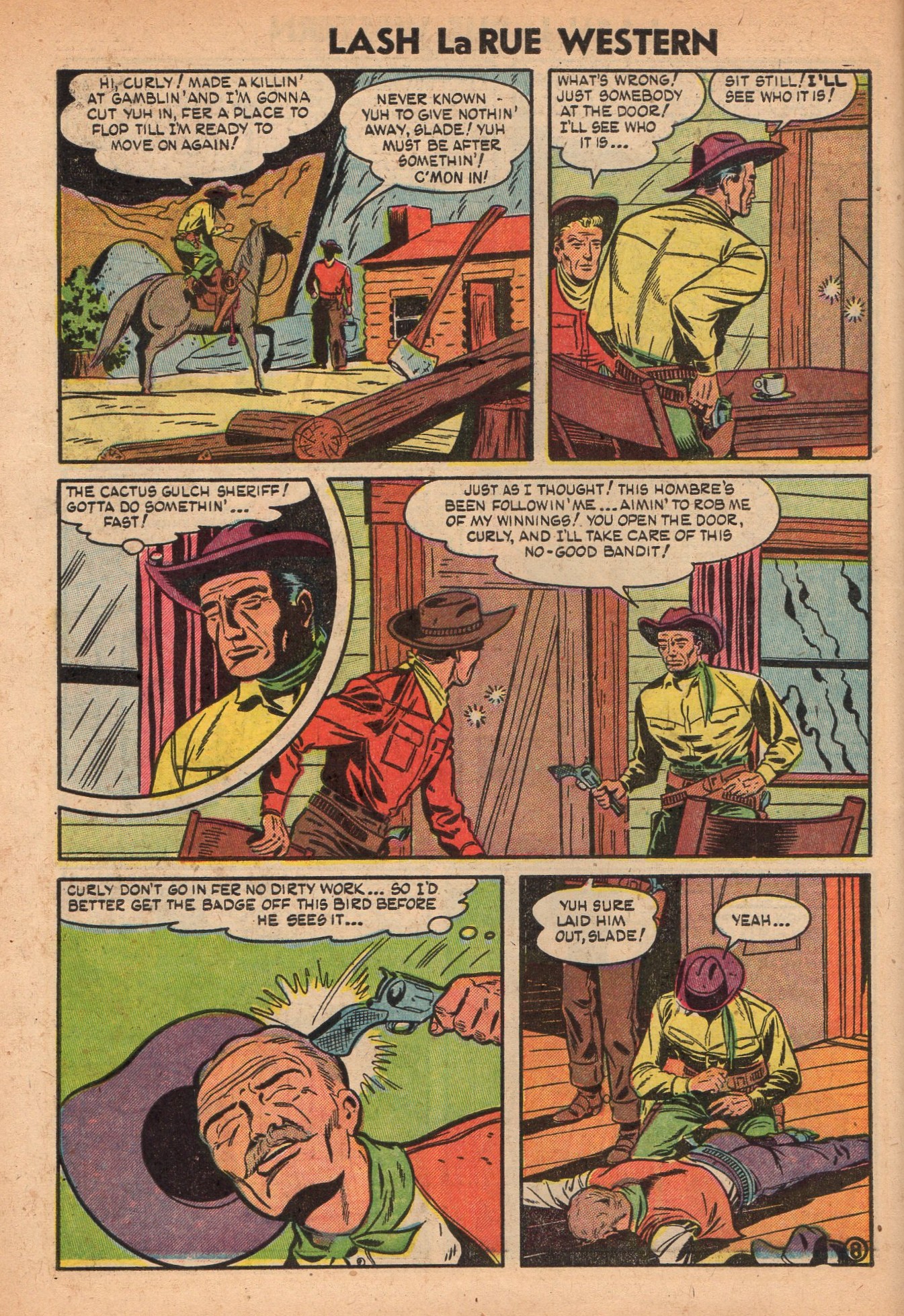Read online Lash Larue Western (1949) comic -  Issue #49 - 10
