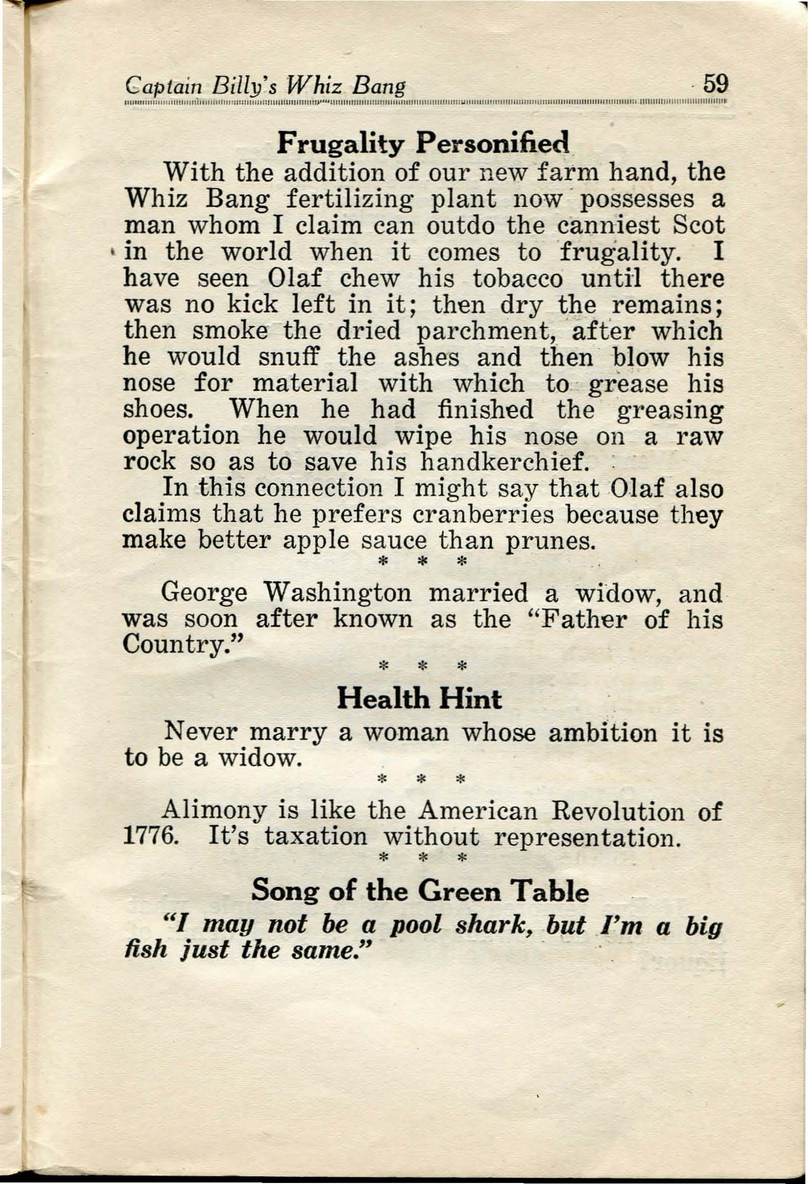 Read online Captain Billy's Whiz Bang comic -  Issue #33 - 61