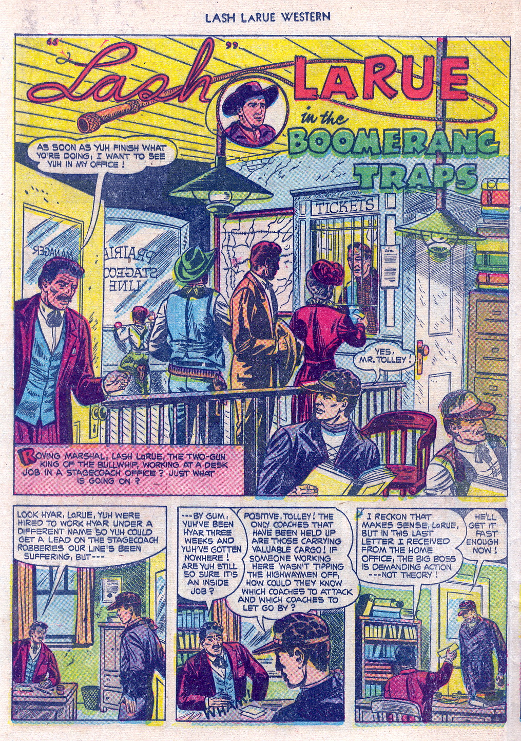 Read online Lash Larue Western (1949) comic -  Issue #45 - 24