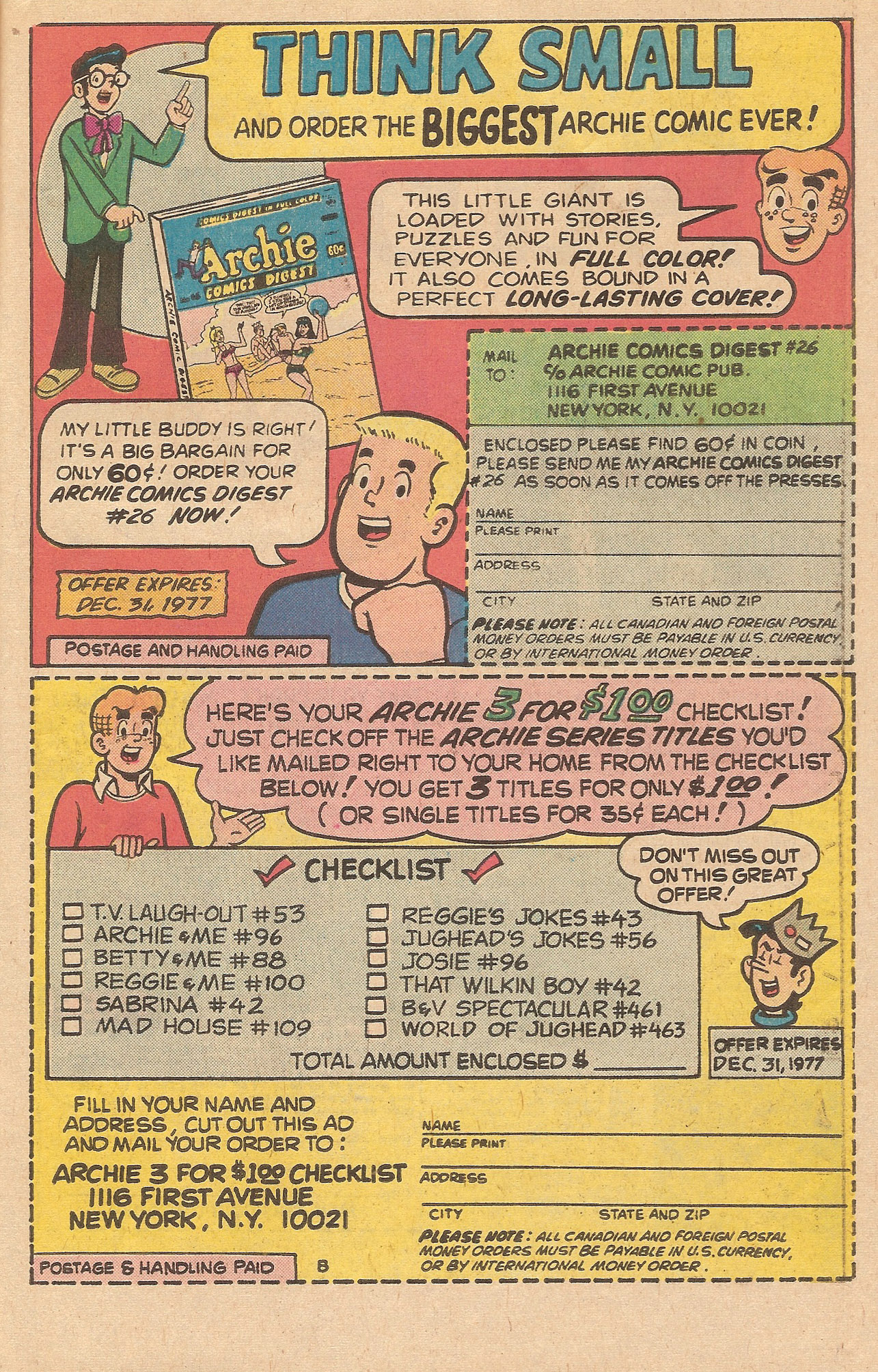Read online Jughead's Jokes comic -  Issue #55 - 27