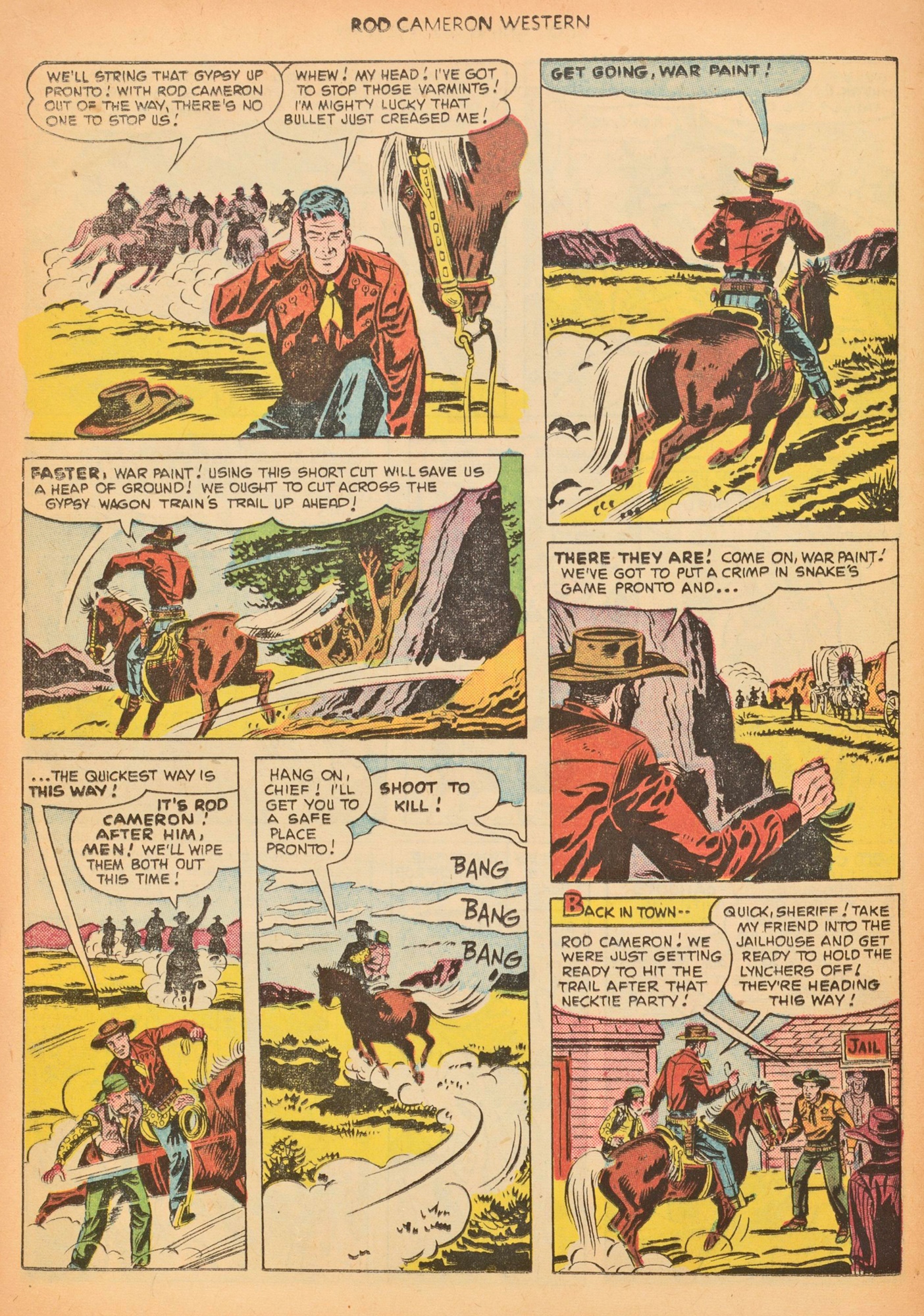 Read online Rod Cameron Western comic -  Issue #9 - 12