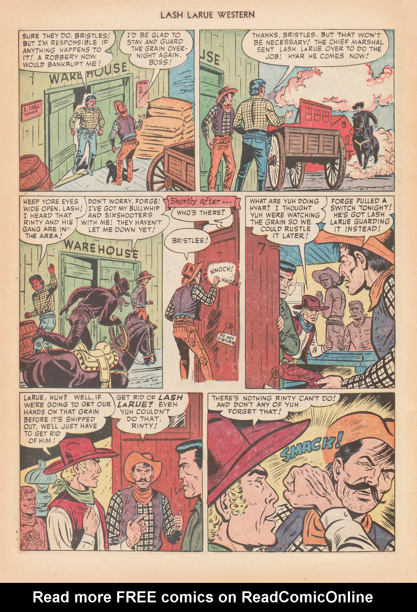 Read online Lash Larue Western (1949) comic -  Issue #12 - 28