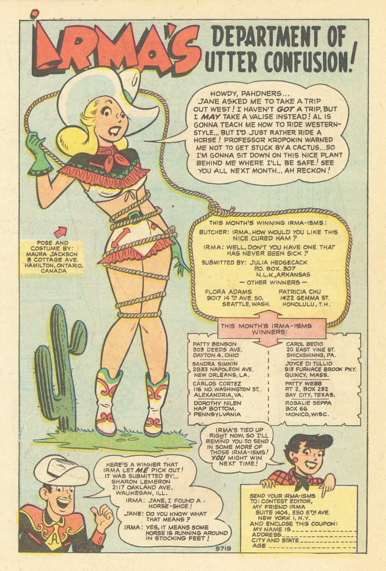 Read online My Friend Irma comic -  Issue #18 - 22