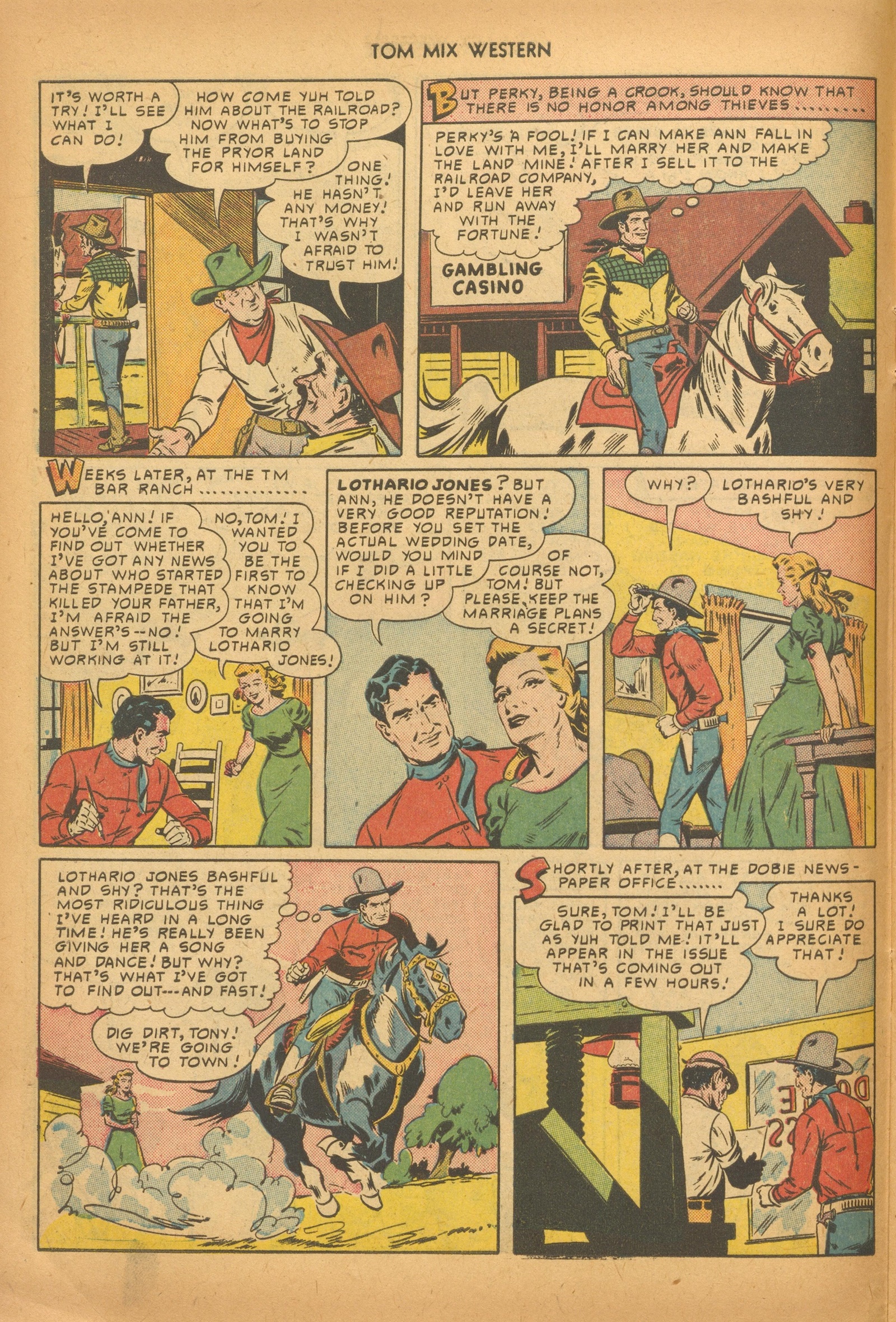 Read online Tom Mix Western (1948) comic -  Issue #33 - 22