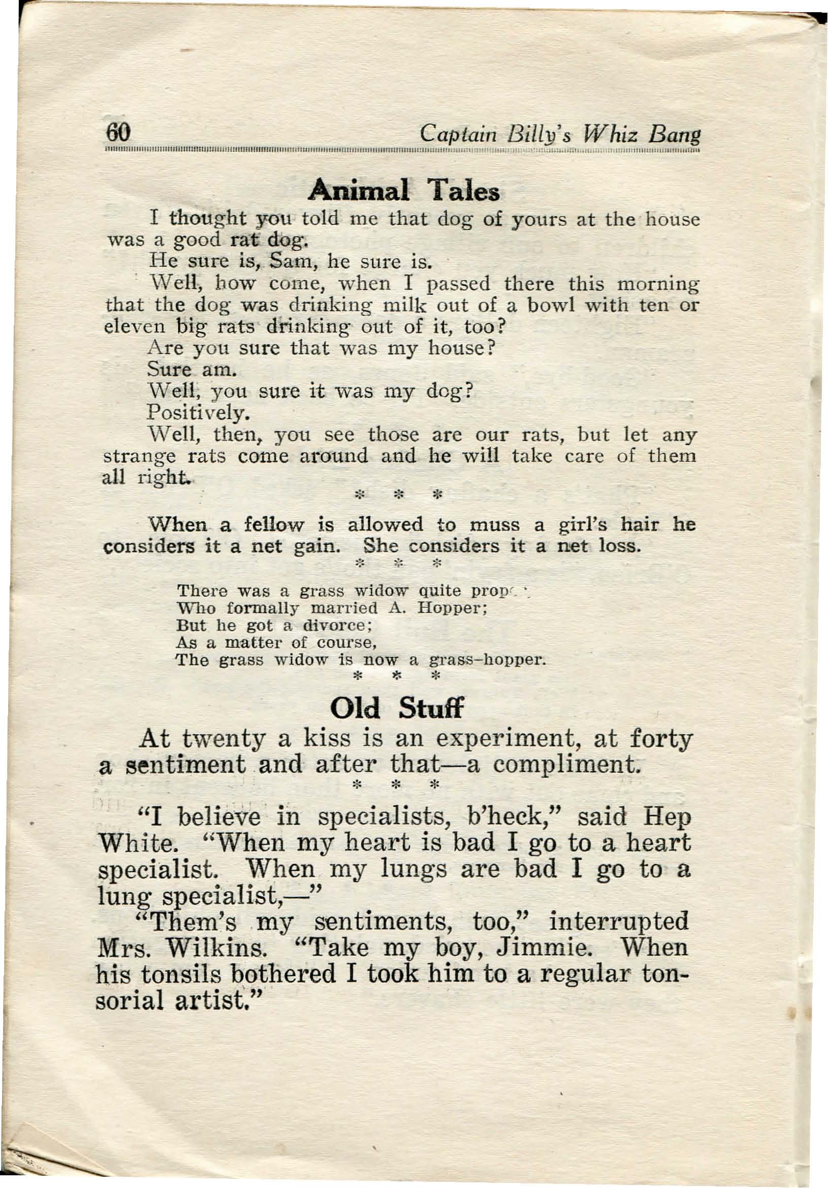 Read online Captain Billy's Whiz Bang comic -  Issue #32 - 61