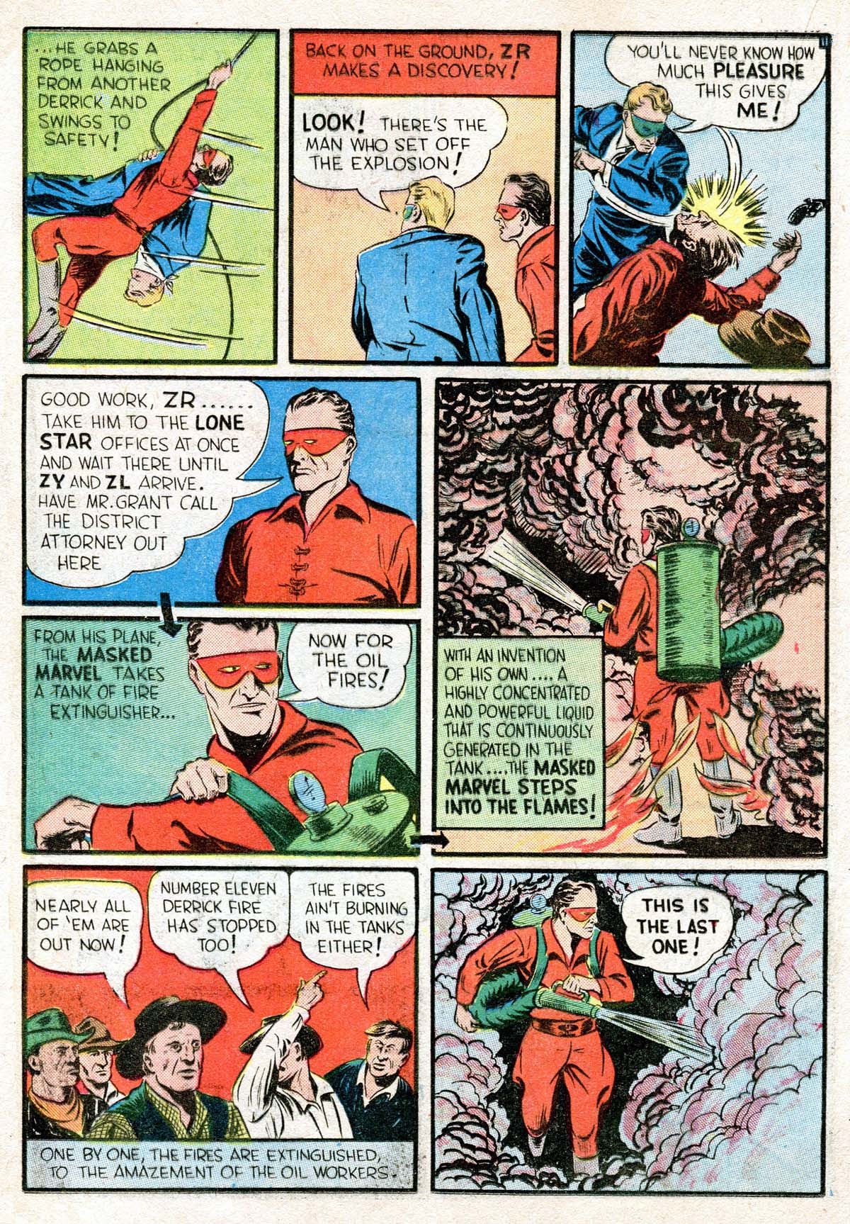 Read online Masked Marvel comic -  Issue #2 - 32