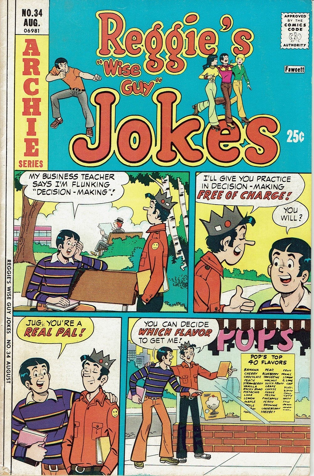 Read online Reggie's Wise Guy Jokes comic -  Issue #34 - 1