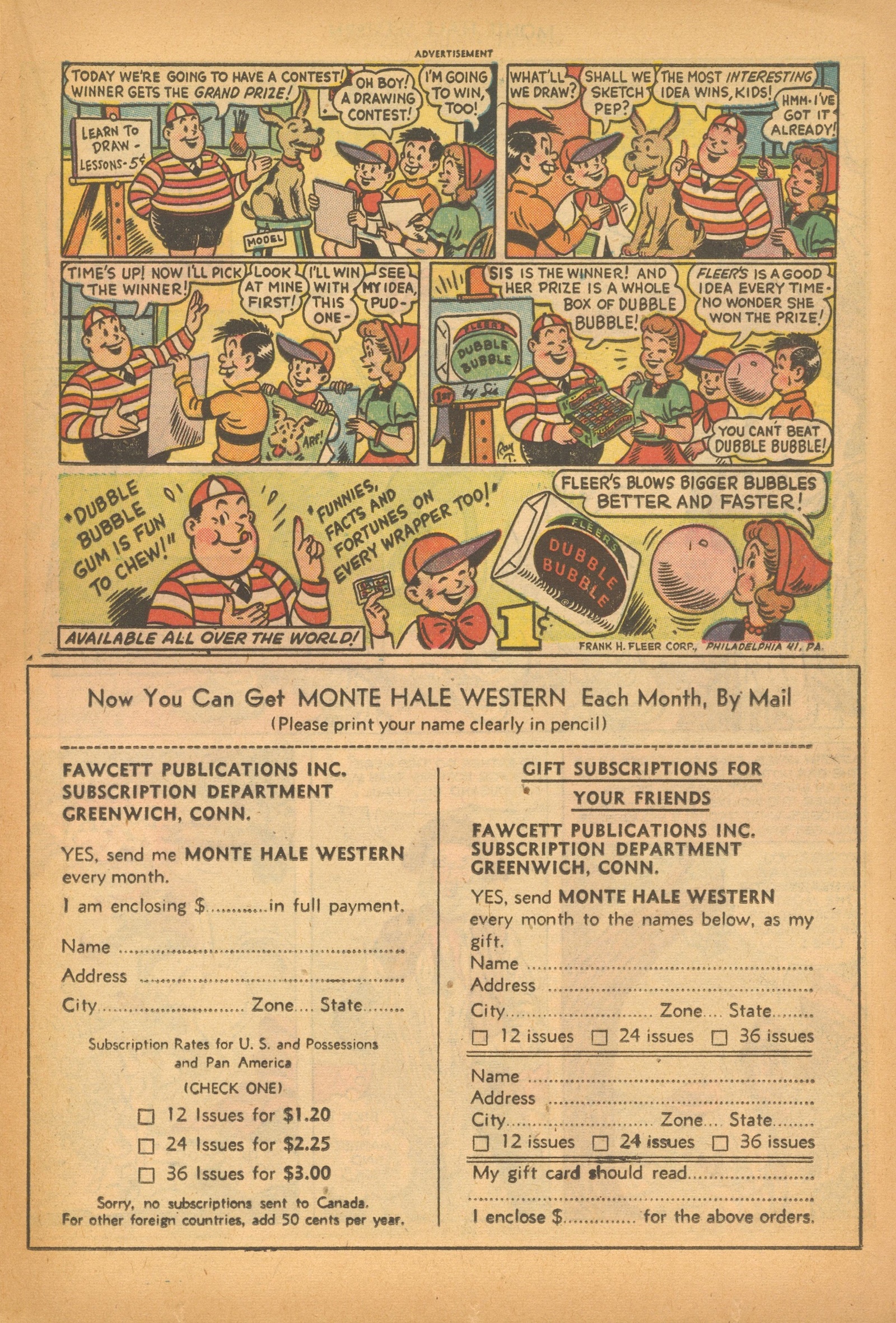 Read online Monte Hale Western comic -  Issue #74 - 21