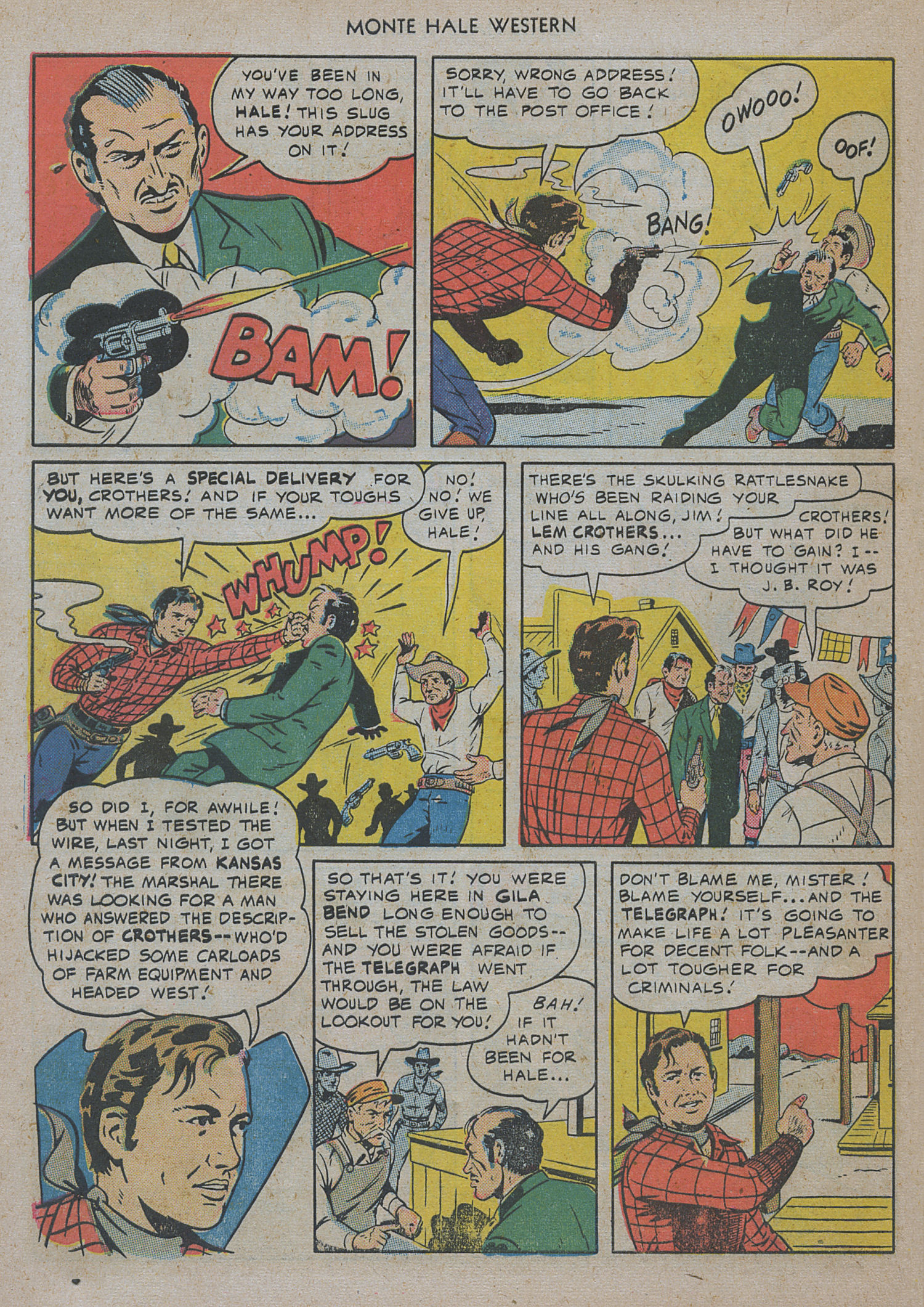 Read online Monte Hale Western comic -  Issue #47 - 32