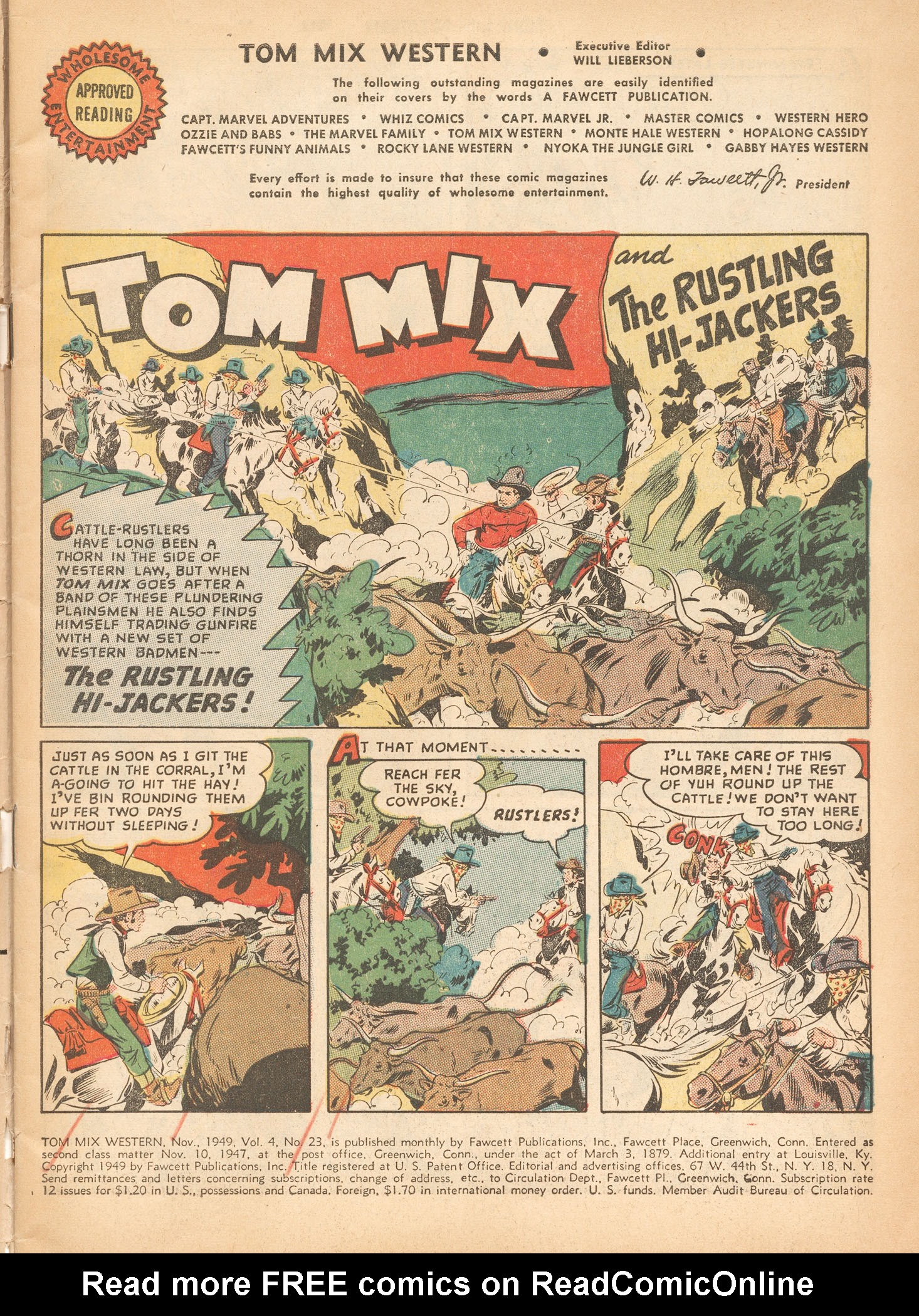 Read online Tom Mix Western (1948) comic -  Issue #23 - 3