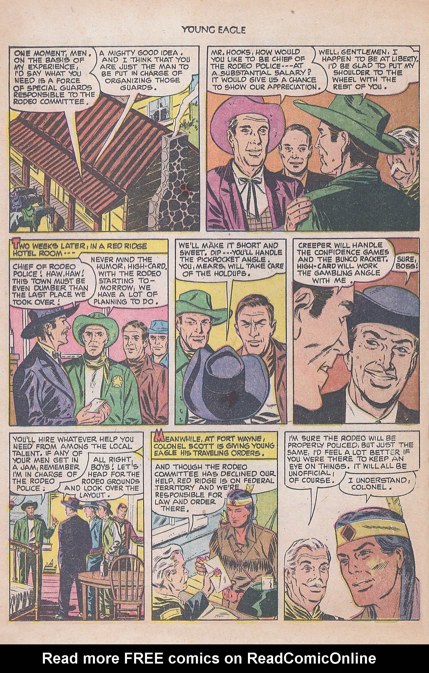 Read online Young Eagle comic -  Issue #8 - 4