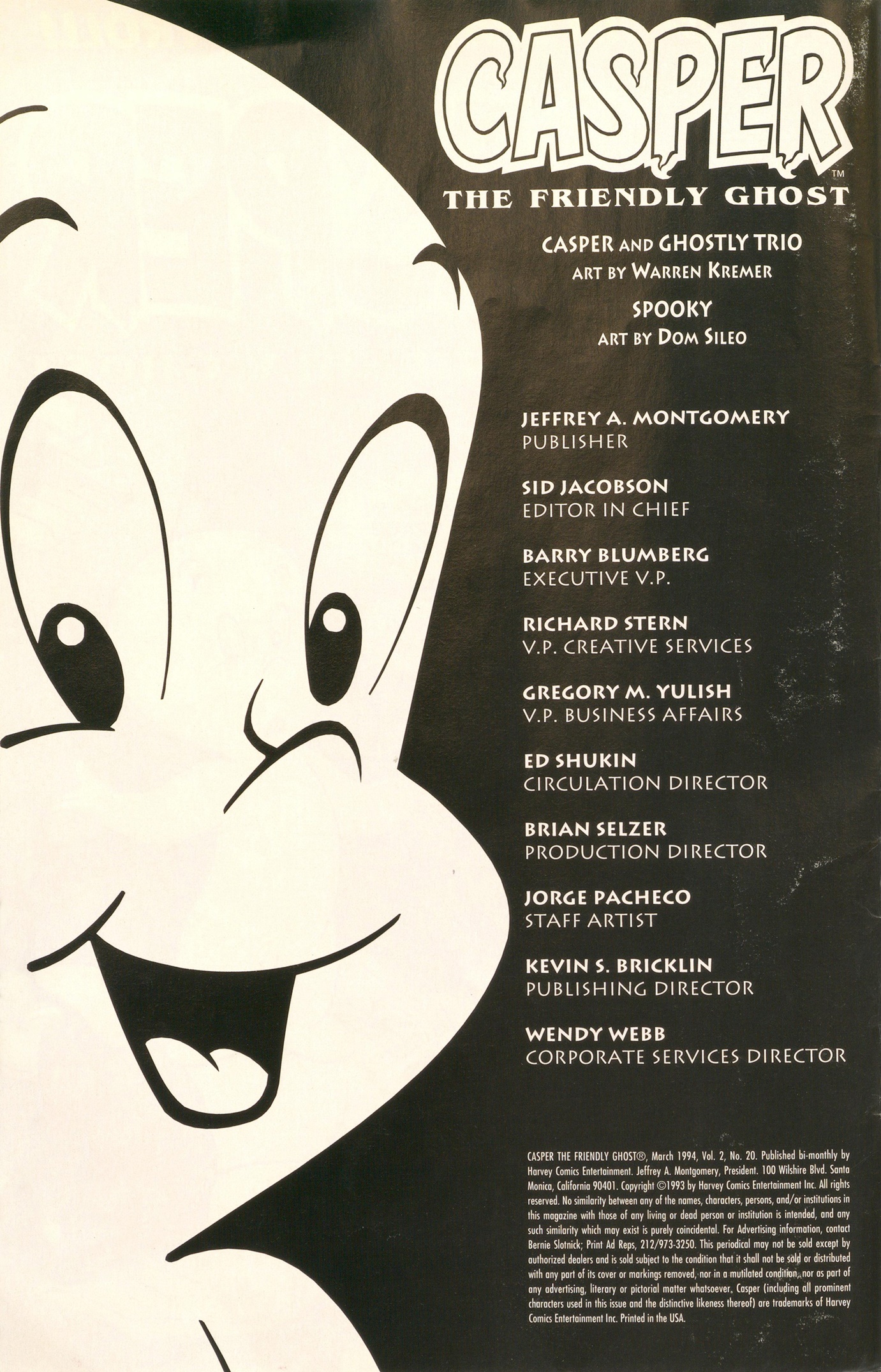 Read online Casper the Friendly Ghost (1991) comic -  Issue #20 - 2