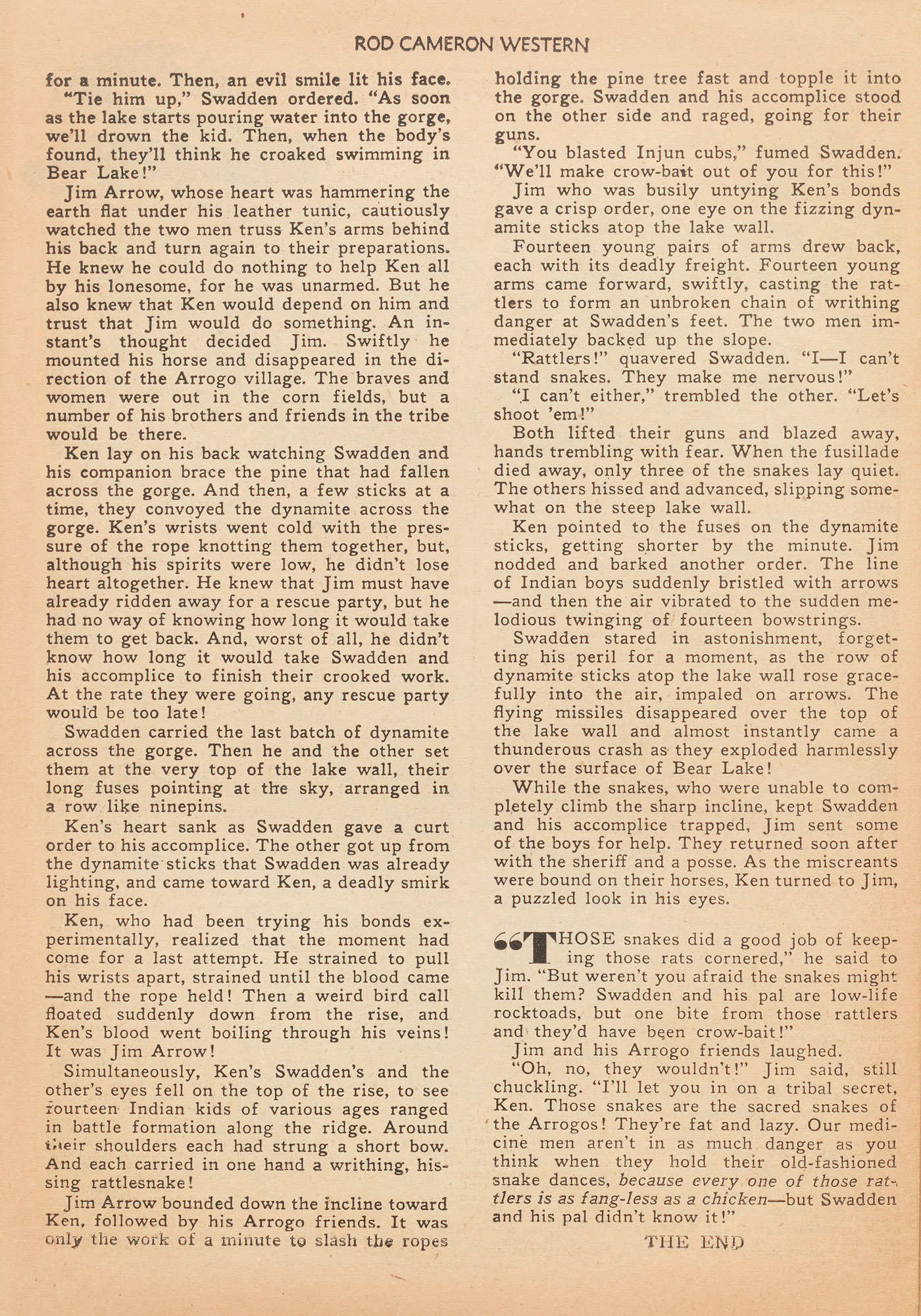 Read online Rod Cameron Western comic -  Issue #7 - 22