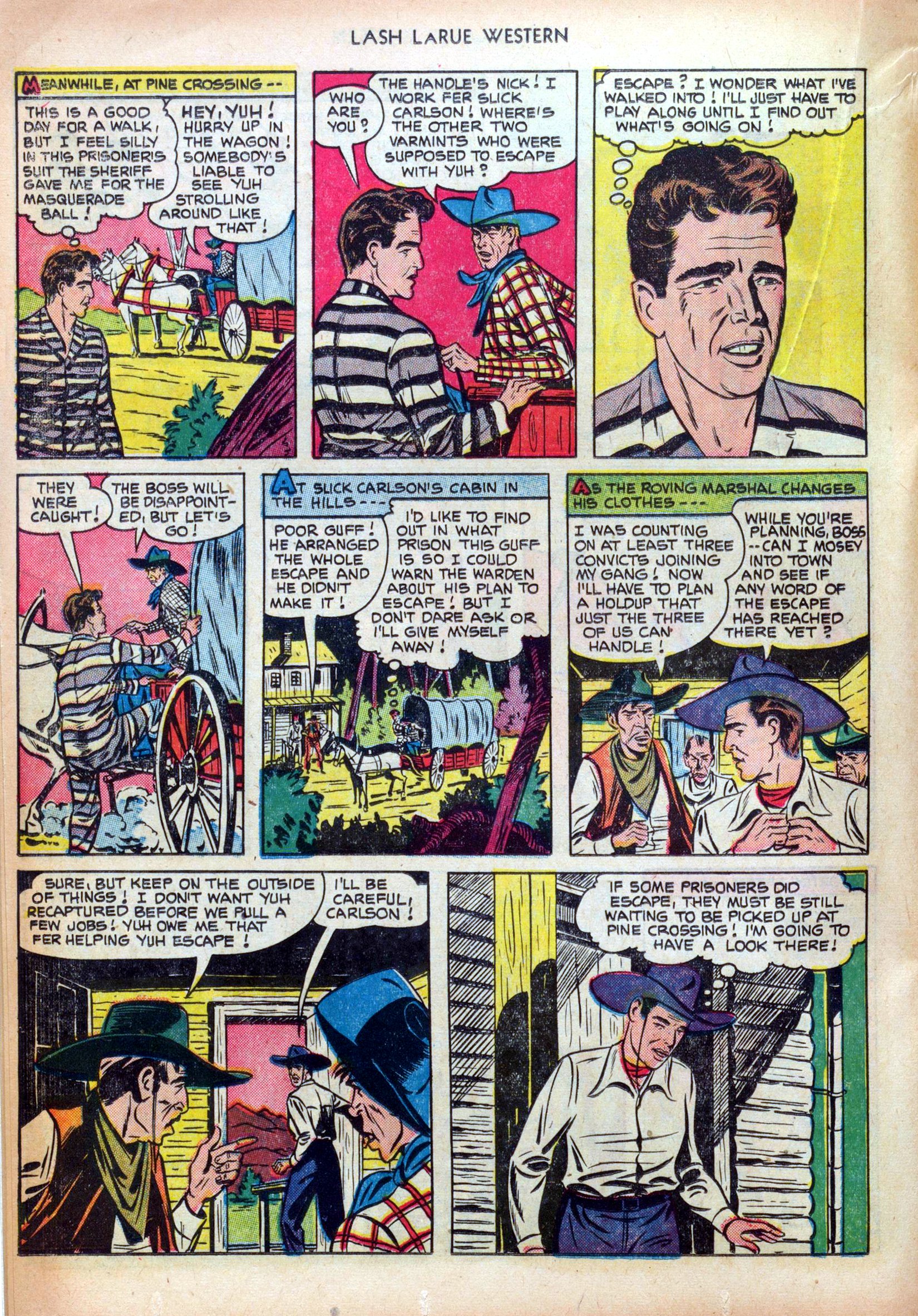 Read online Lash Larue Western (1949) comic -  Issue #25 - 20