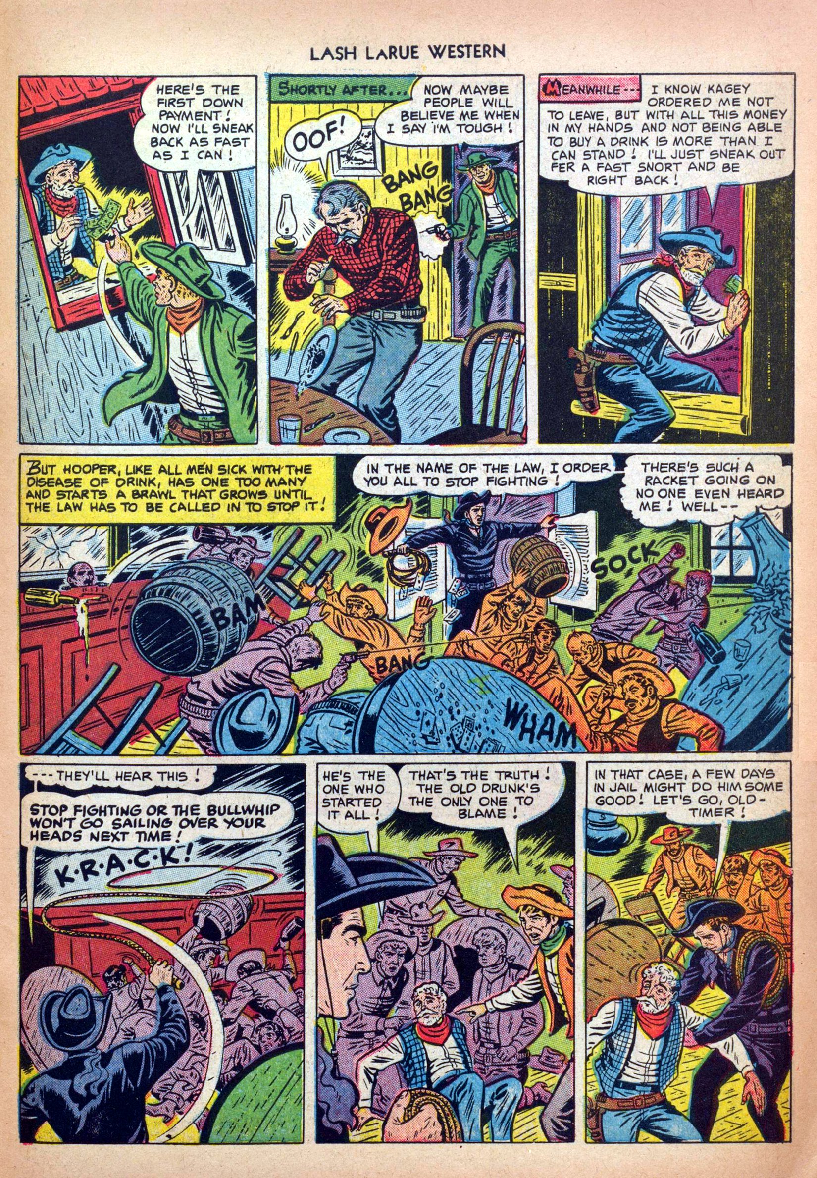 Read online Lash Larue Western (1949) comic -  Issue #32 - 31
