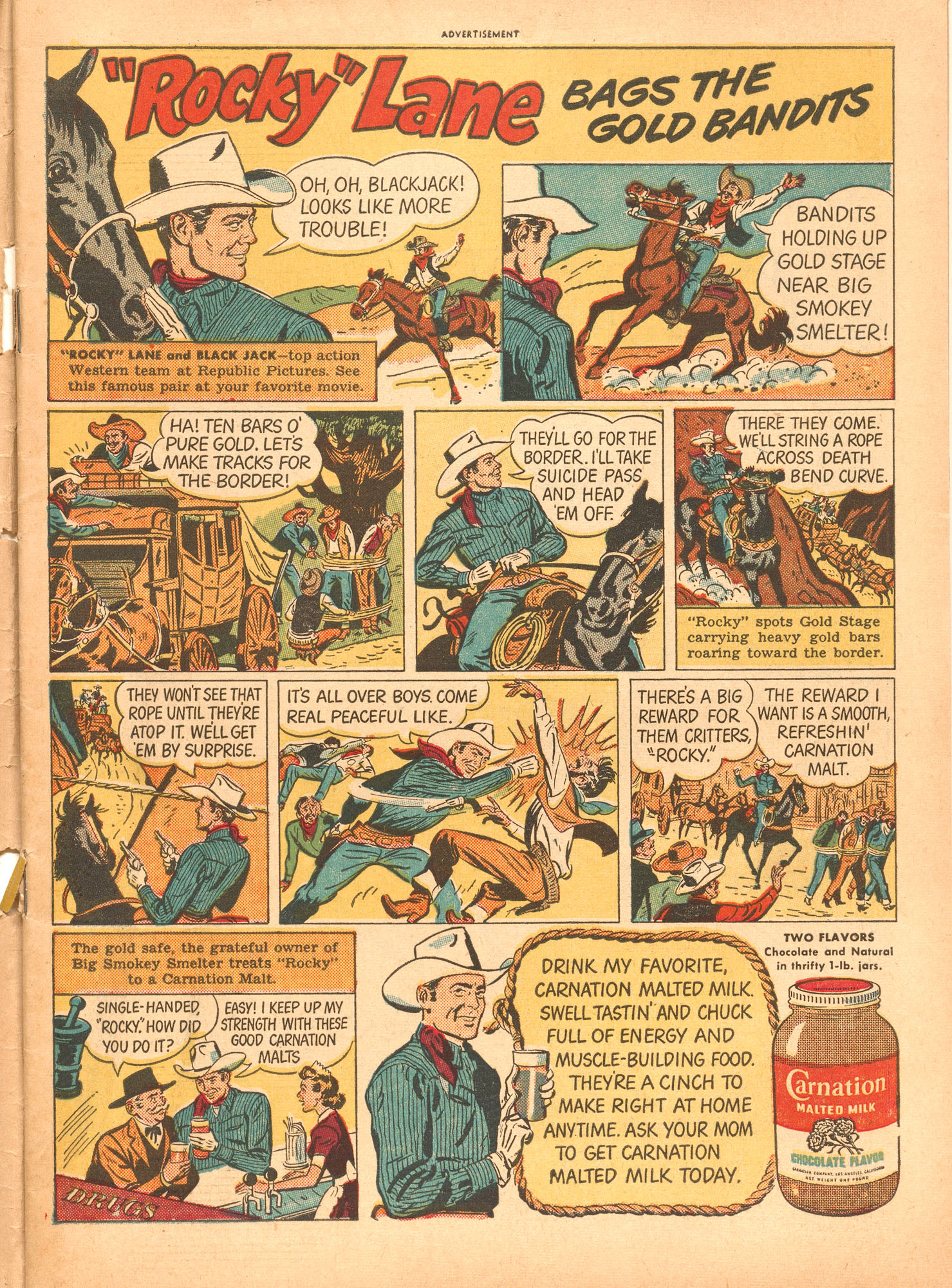 Read online Tom Mix Western (1948) comic -  Issue #36 - 3