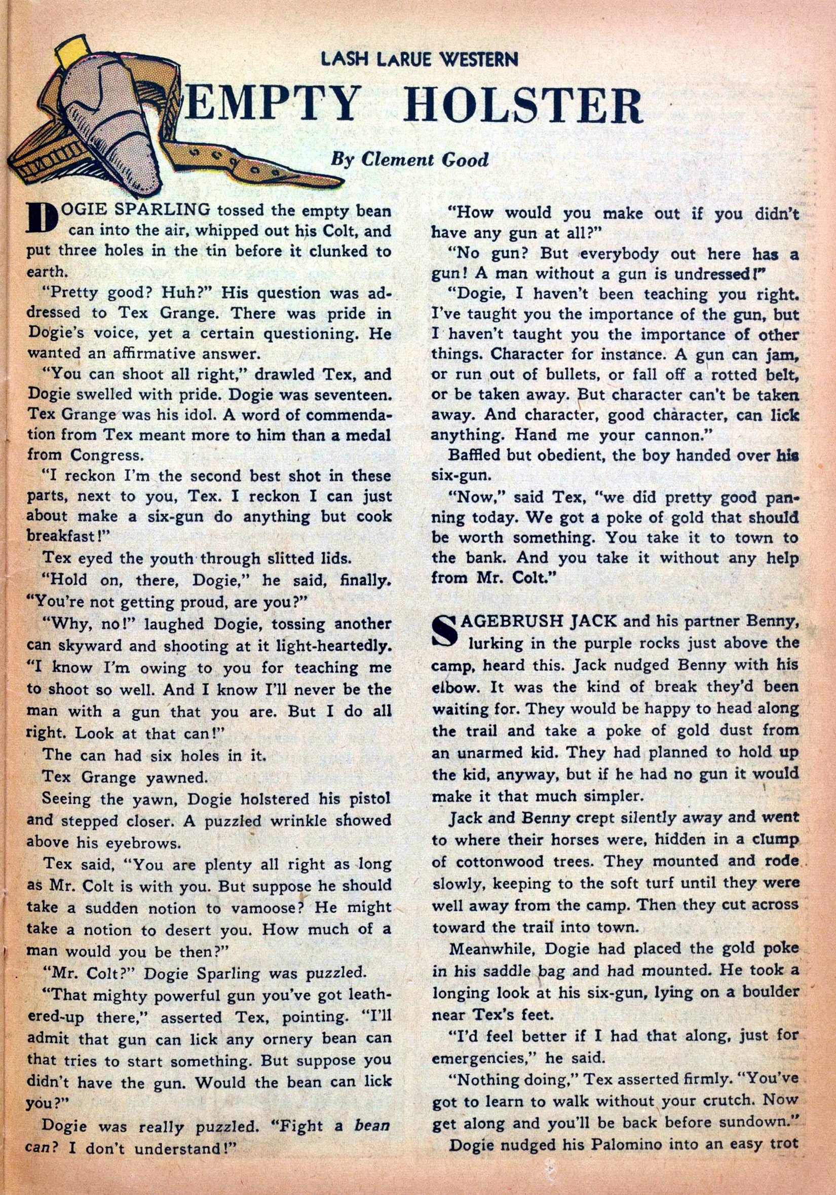 Read online Lash Larue Western (1949) comic -  Issue #5 - 25