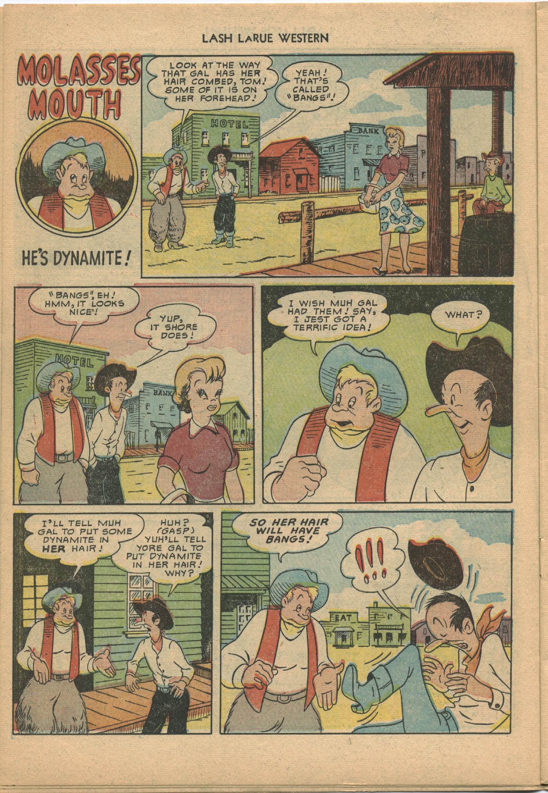Read online Lash Larue Western (1949) comic -  Issue #21 - 14