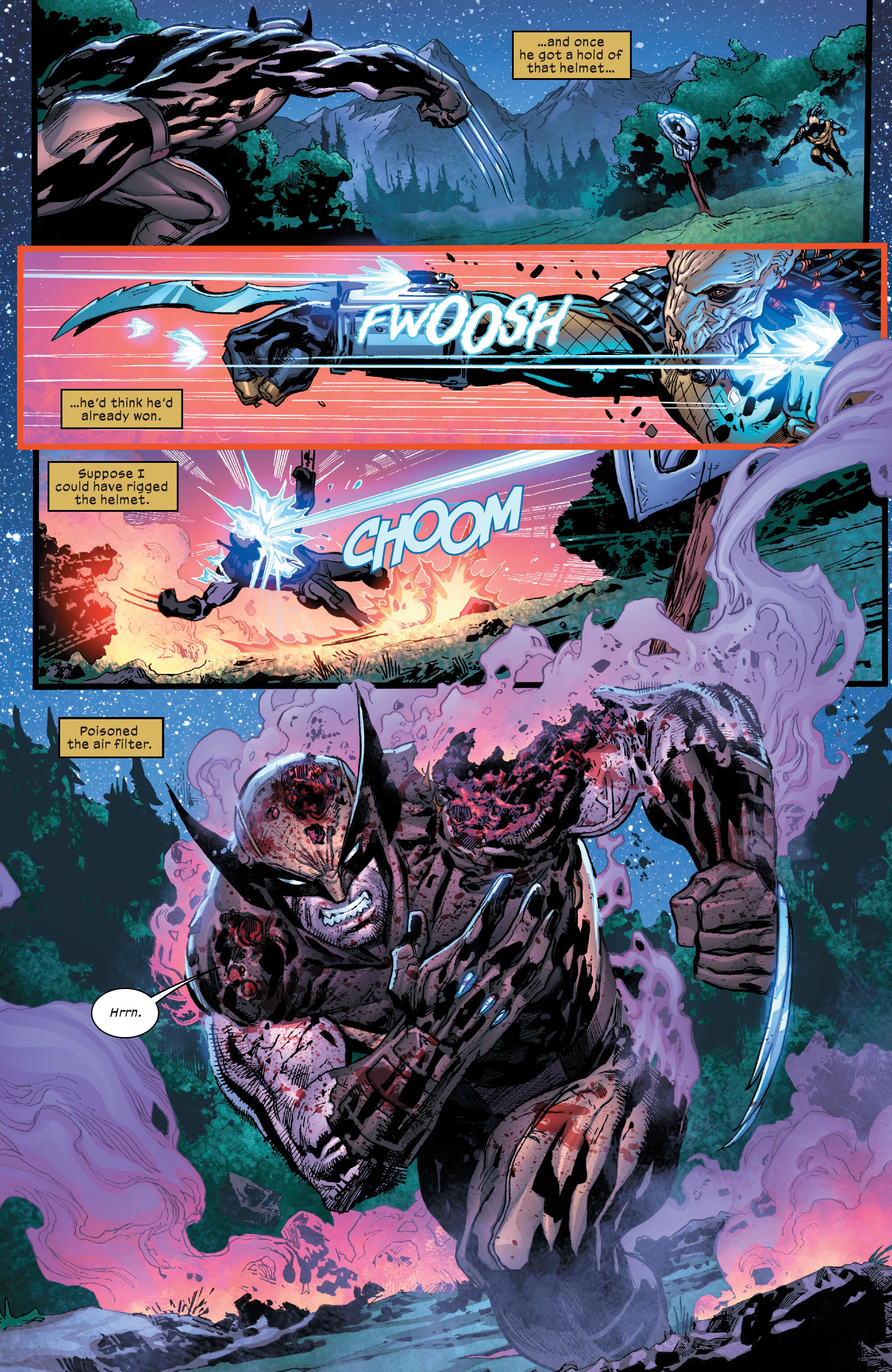 Read online Predator vs. Wolverine comic -  Issue #4 - 5