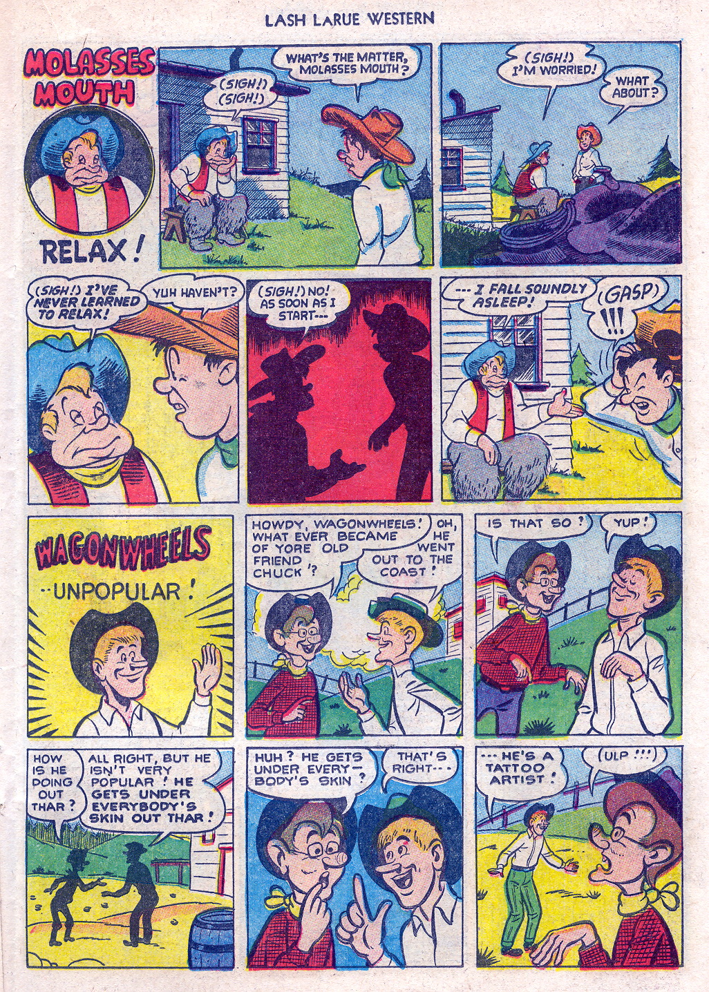 Read online Lash Larue Western (1949) comic -  Issue #45 - 23