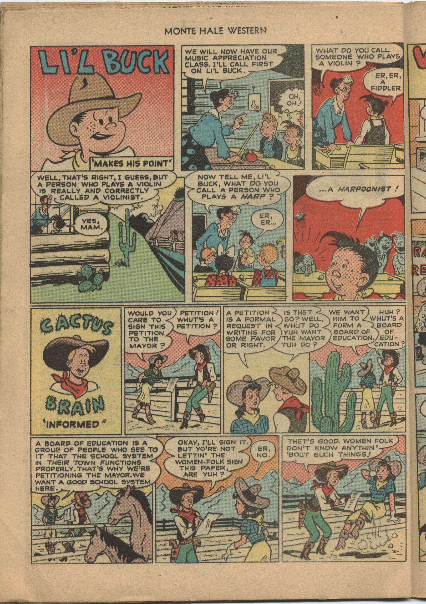 Read online Monte Hale Western comic -  Issue #29 - 36
