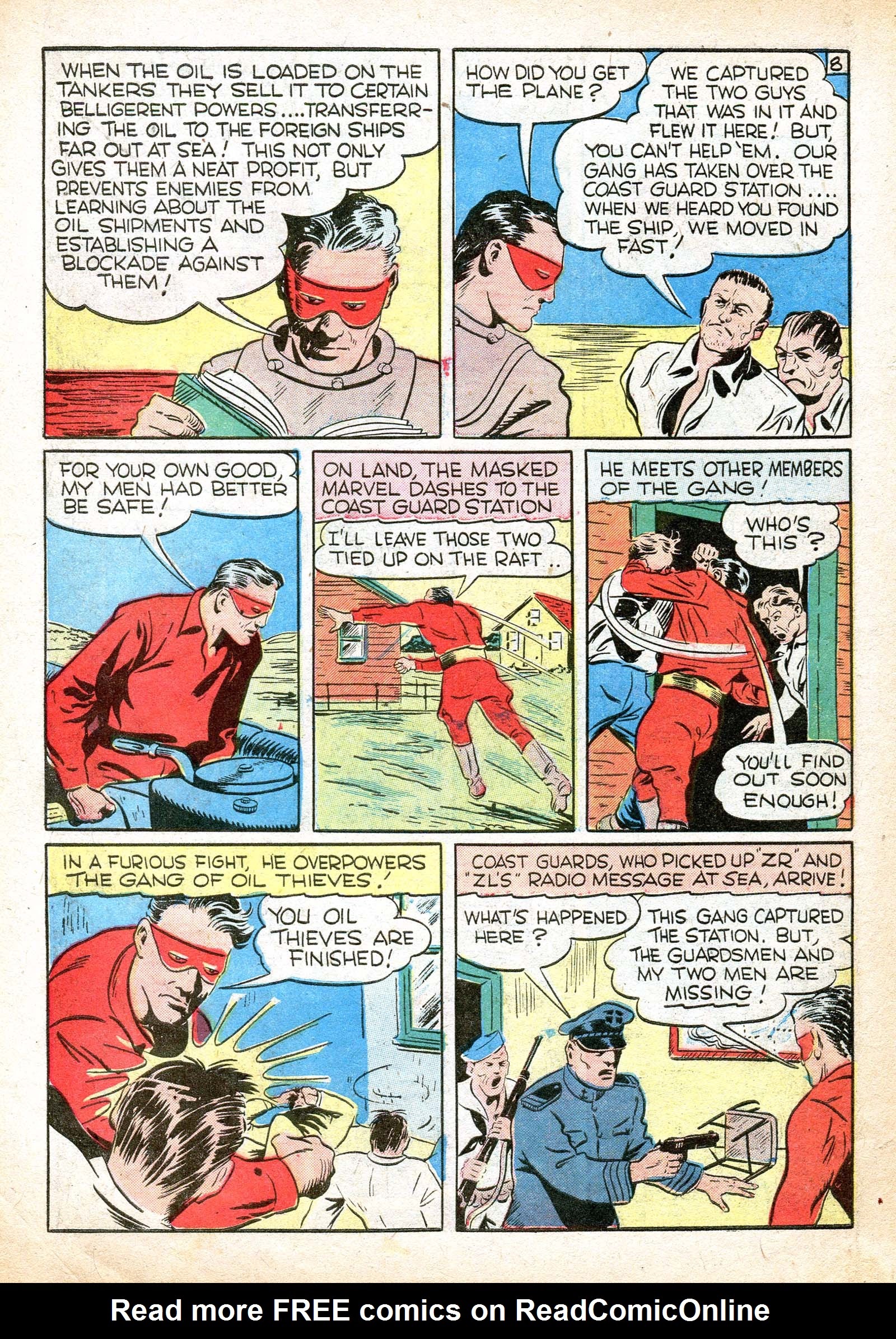 Read online Masked Marvel comic -  Issue #3 - 9