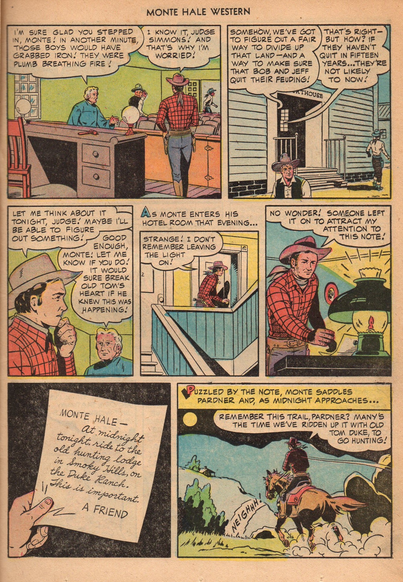 Read online Monte Hale Western comic -  Issue #51 - 29