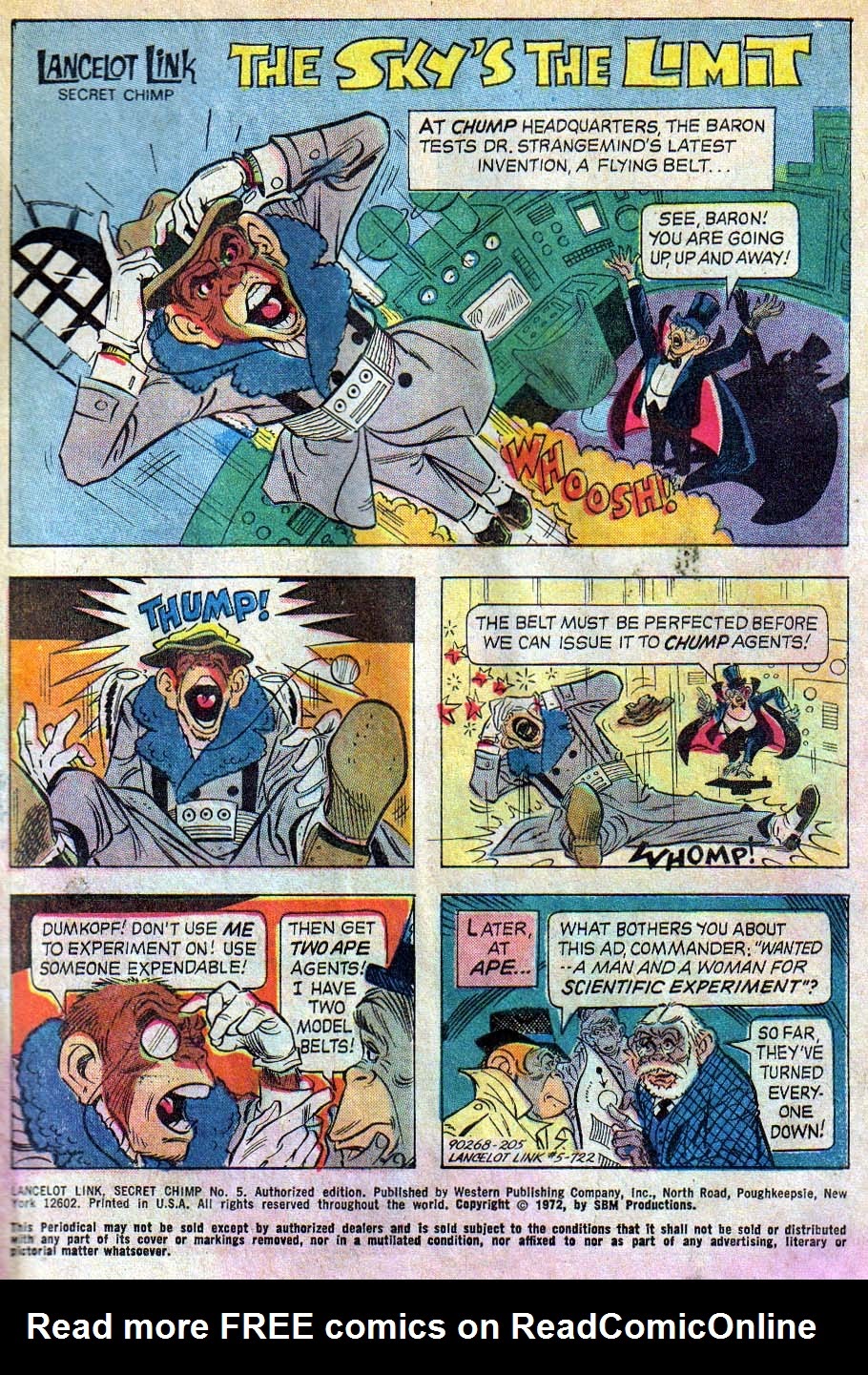 Read online Lancelot Link Secret Chimp comic -  Issue #5 - 2