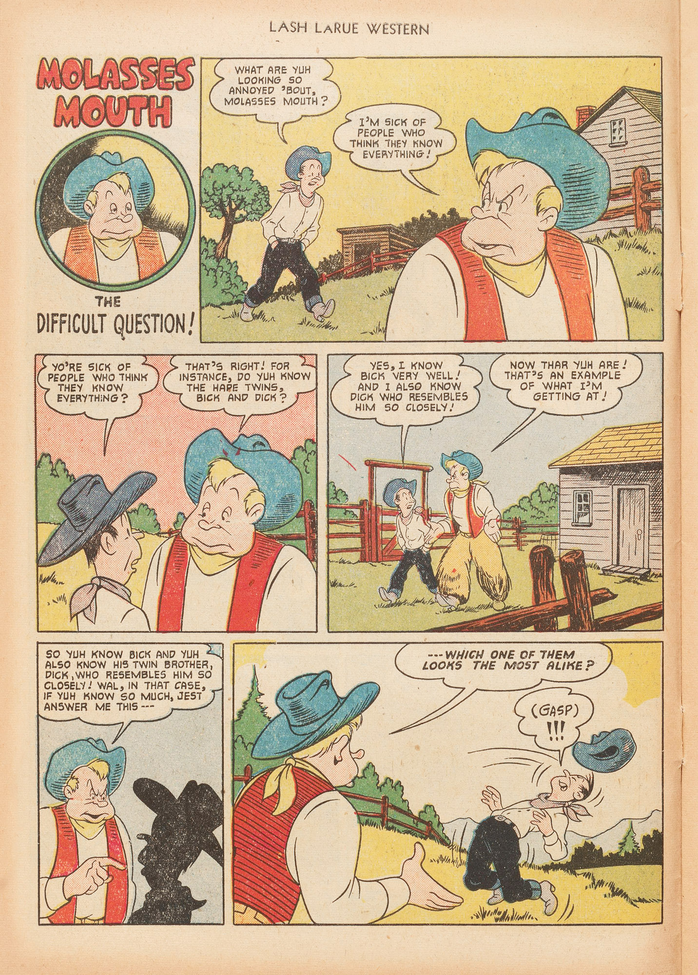 Read online Lash Larue Western (1949) comic -  Issue #16 - 10