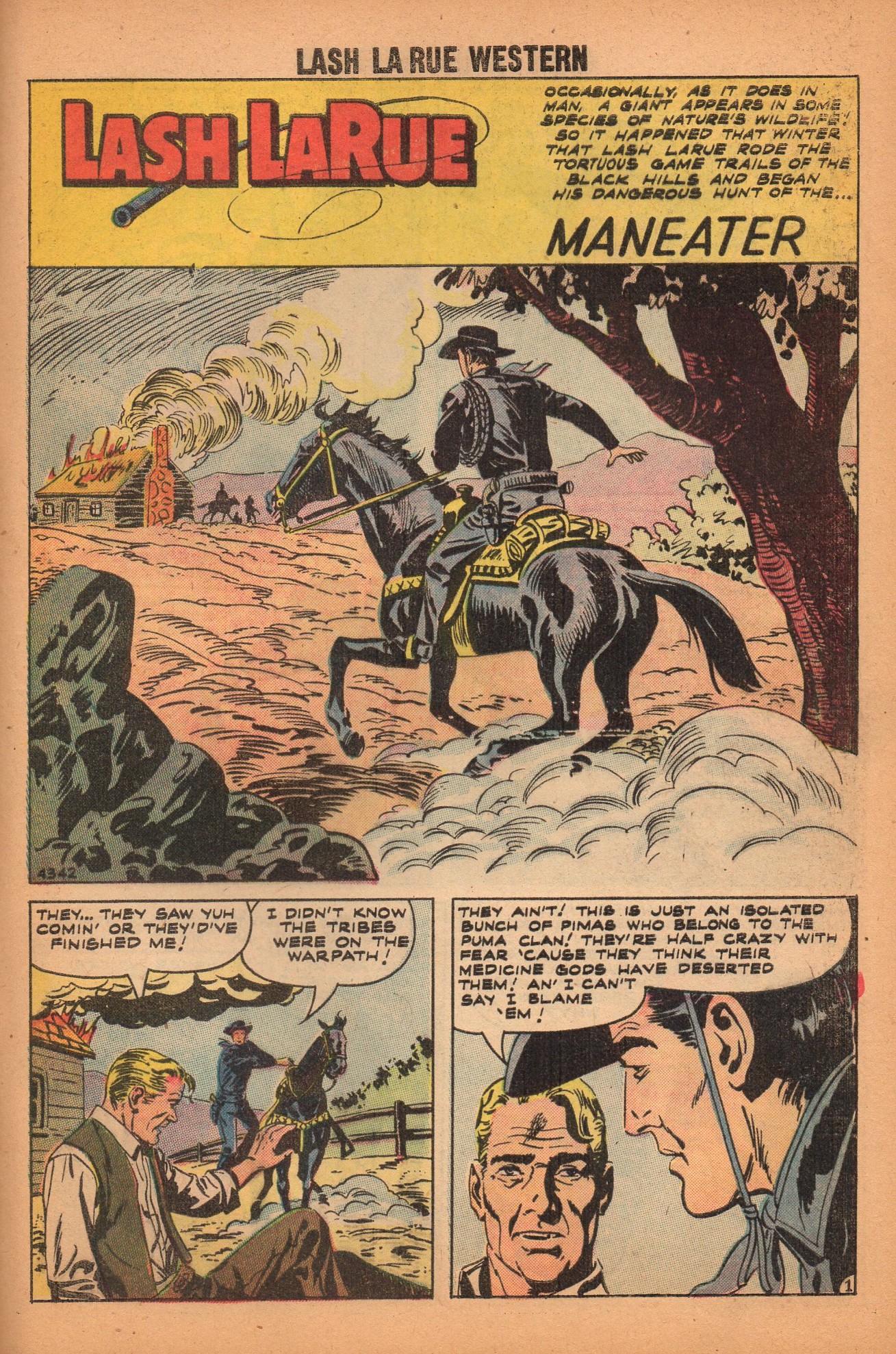 Read online Lash Larue Western (1949) comic -  Issue #71 - 30