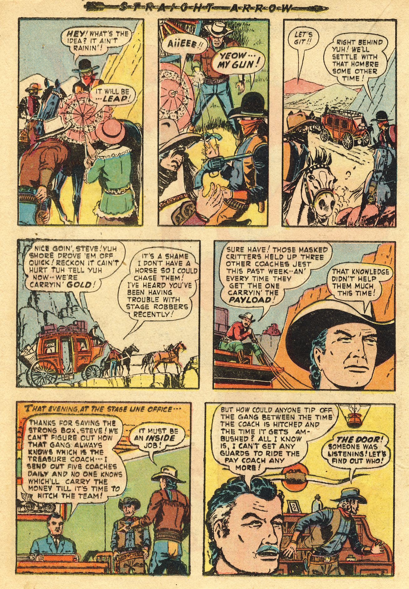 Read online Straight Arrow comic -  Issue #12 - 20