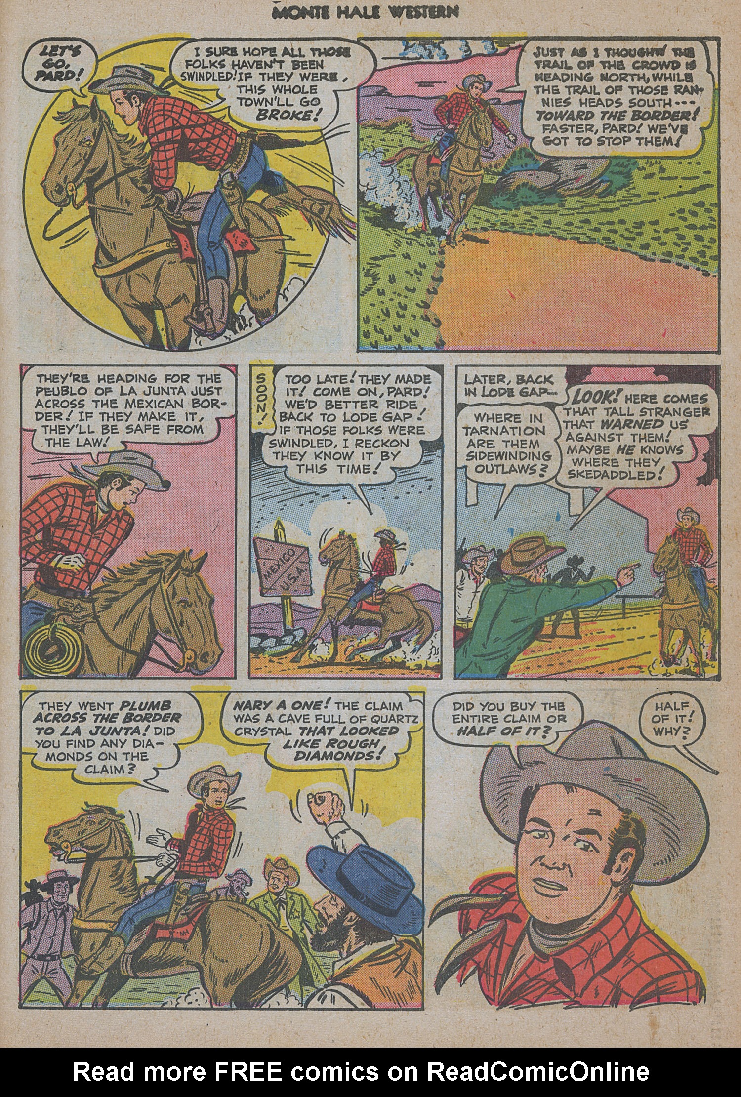 Read online Monte Hale Western comic -  Issue #48 - 47