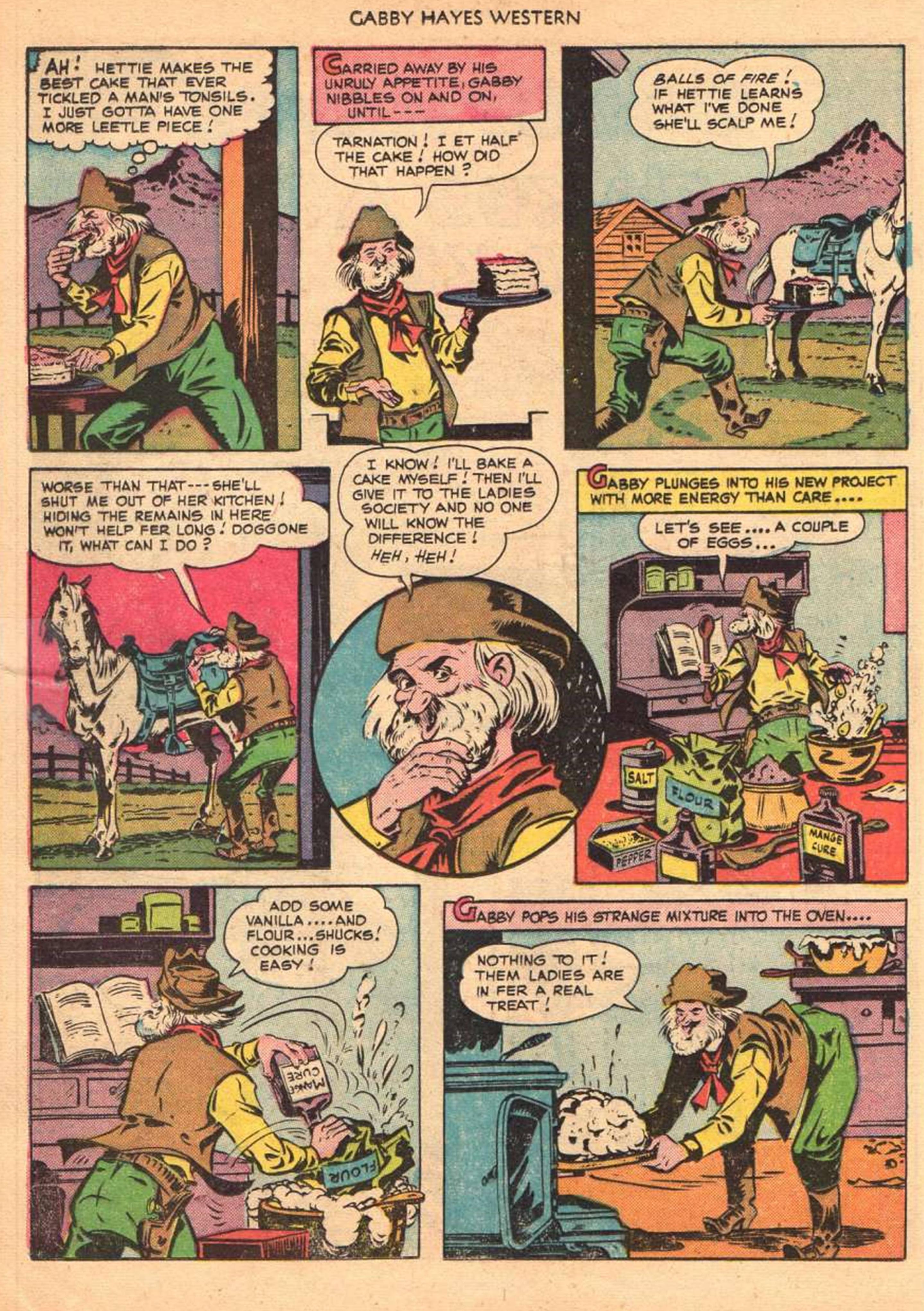 Read online Gabby Hayes Western comic -  Issue #24 - 28