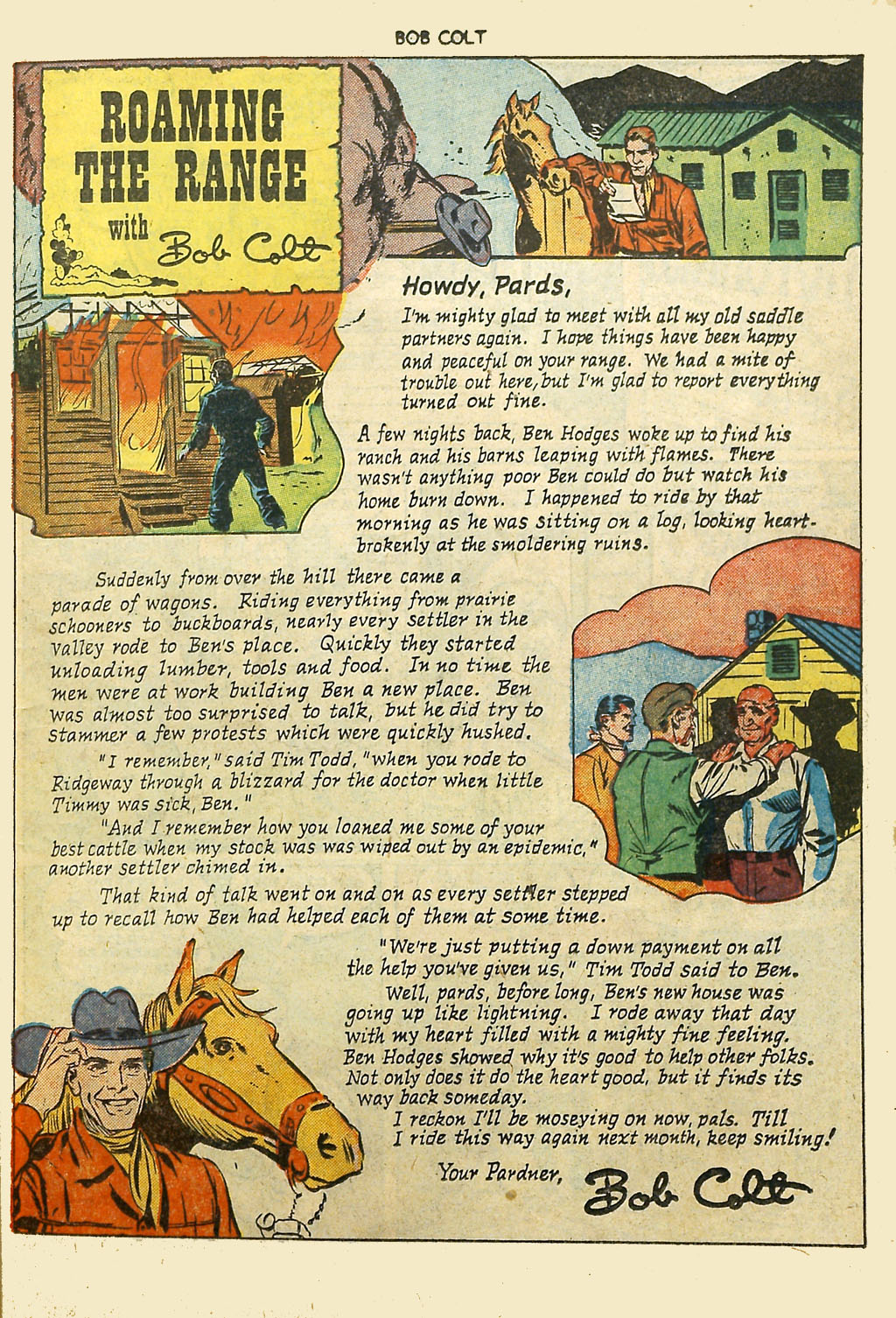 Read online Bob Colt Western comic -  Issue #2 - 23