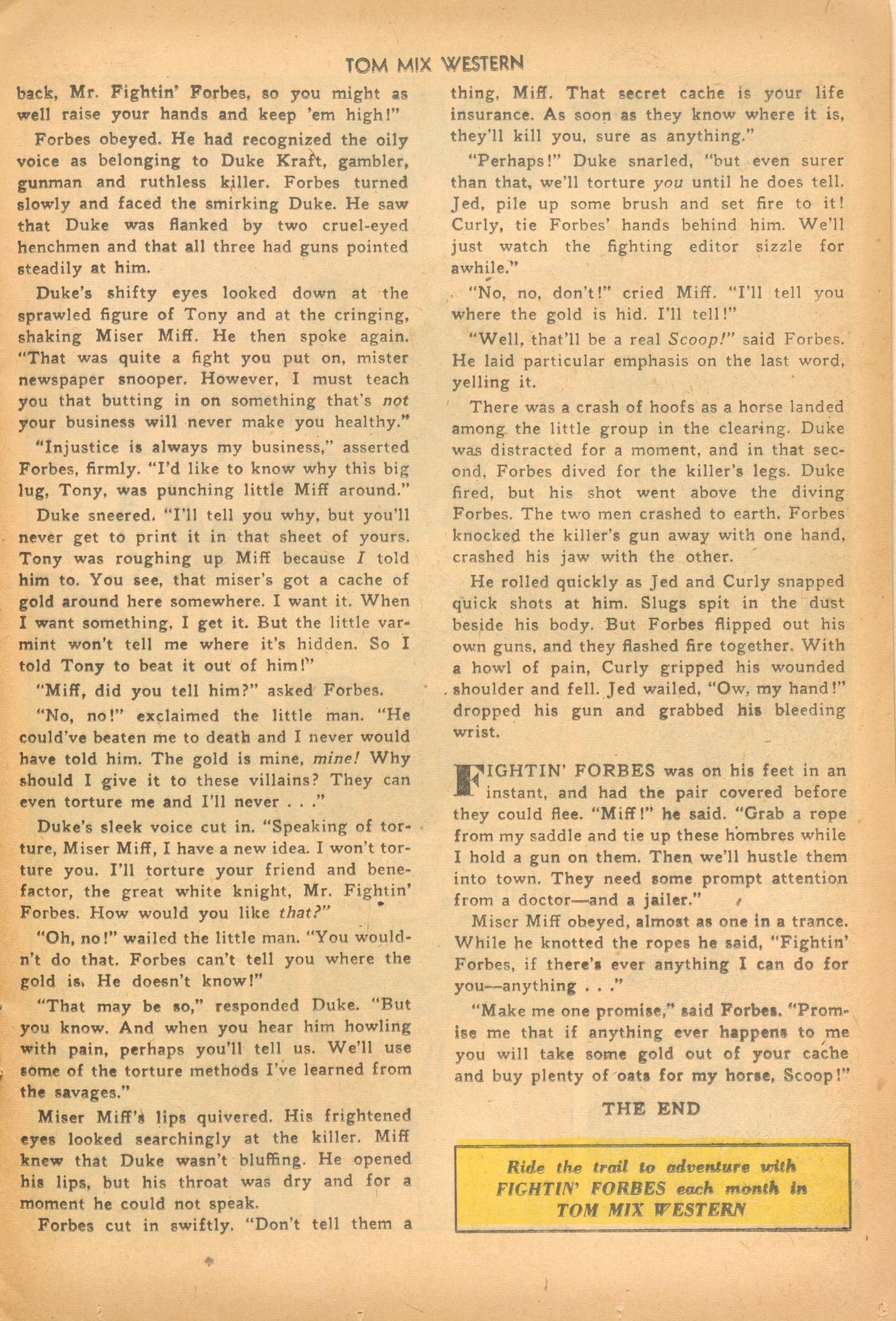 Read online Tom Mix Western (1948) comic -  Issue #49 - 13