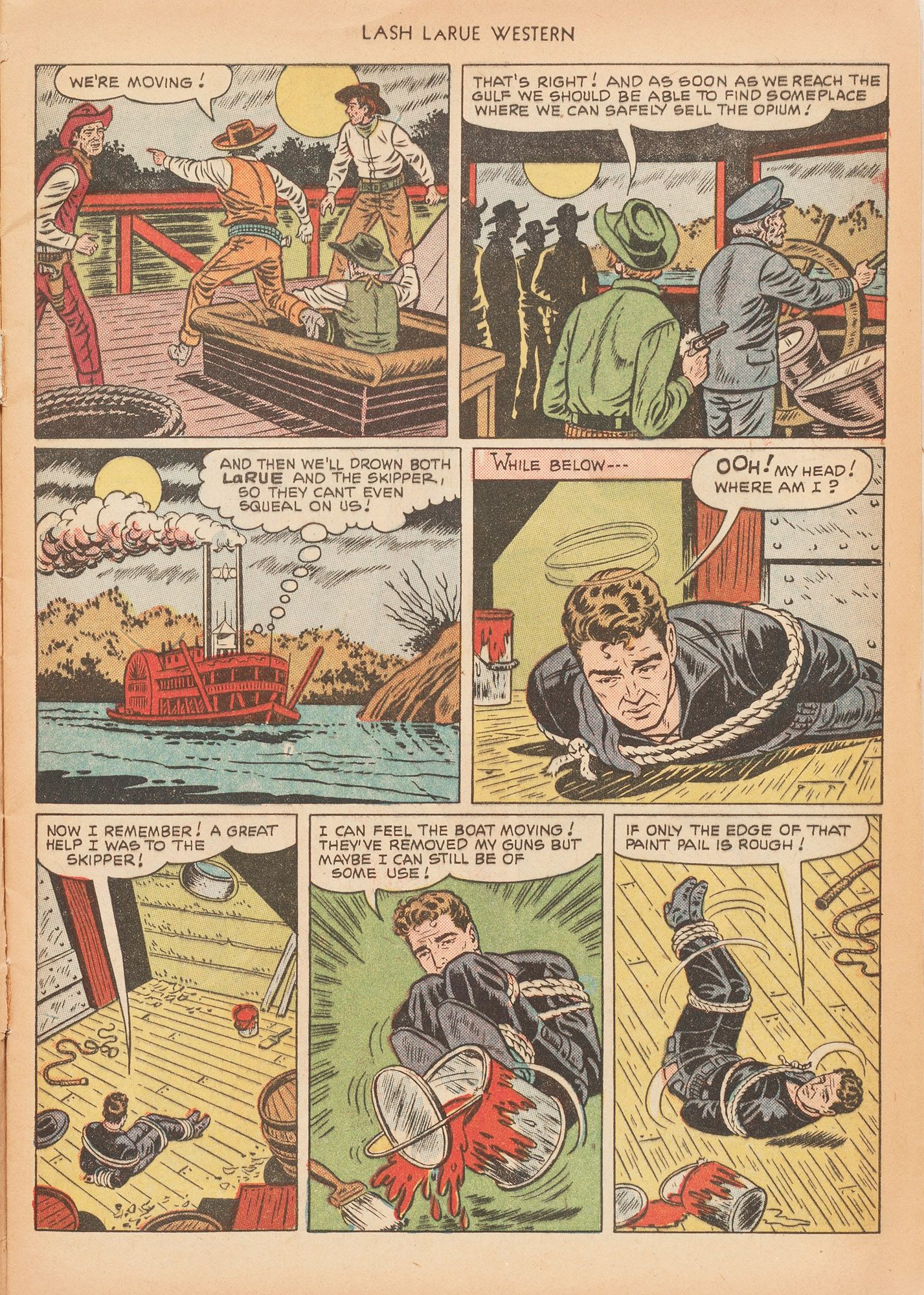 Read online Lash Larue Western (1949) comic -  Issue #15 - 9