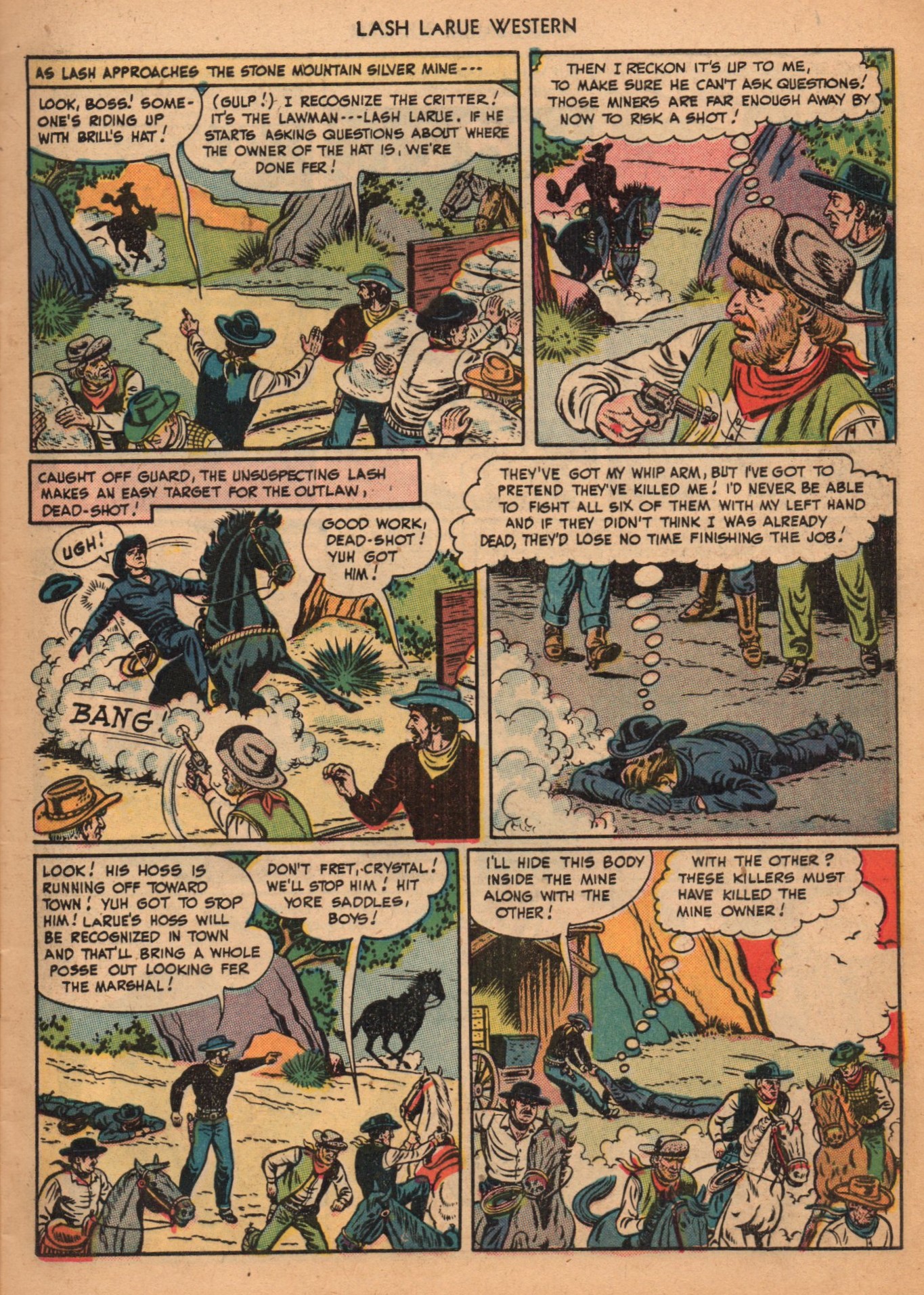 Read online Lash Larue Western (1949) comic -  Issue #2 - 5