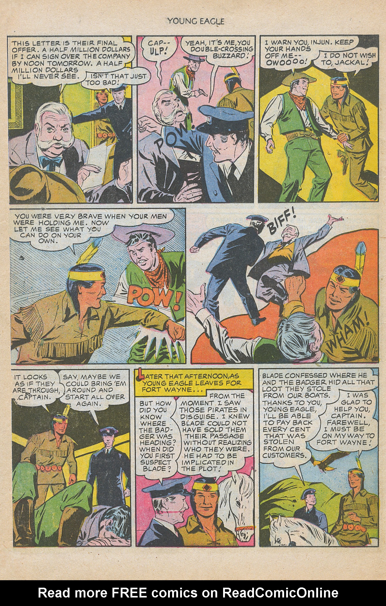 Read online Young Eagle comic -  Issue #5 - 16