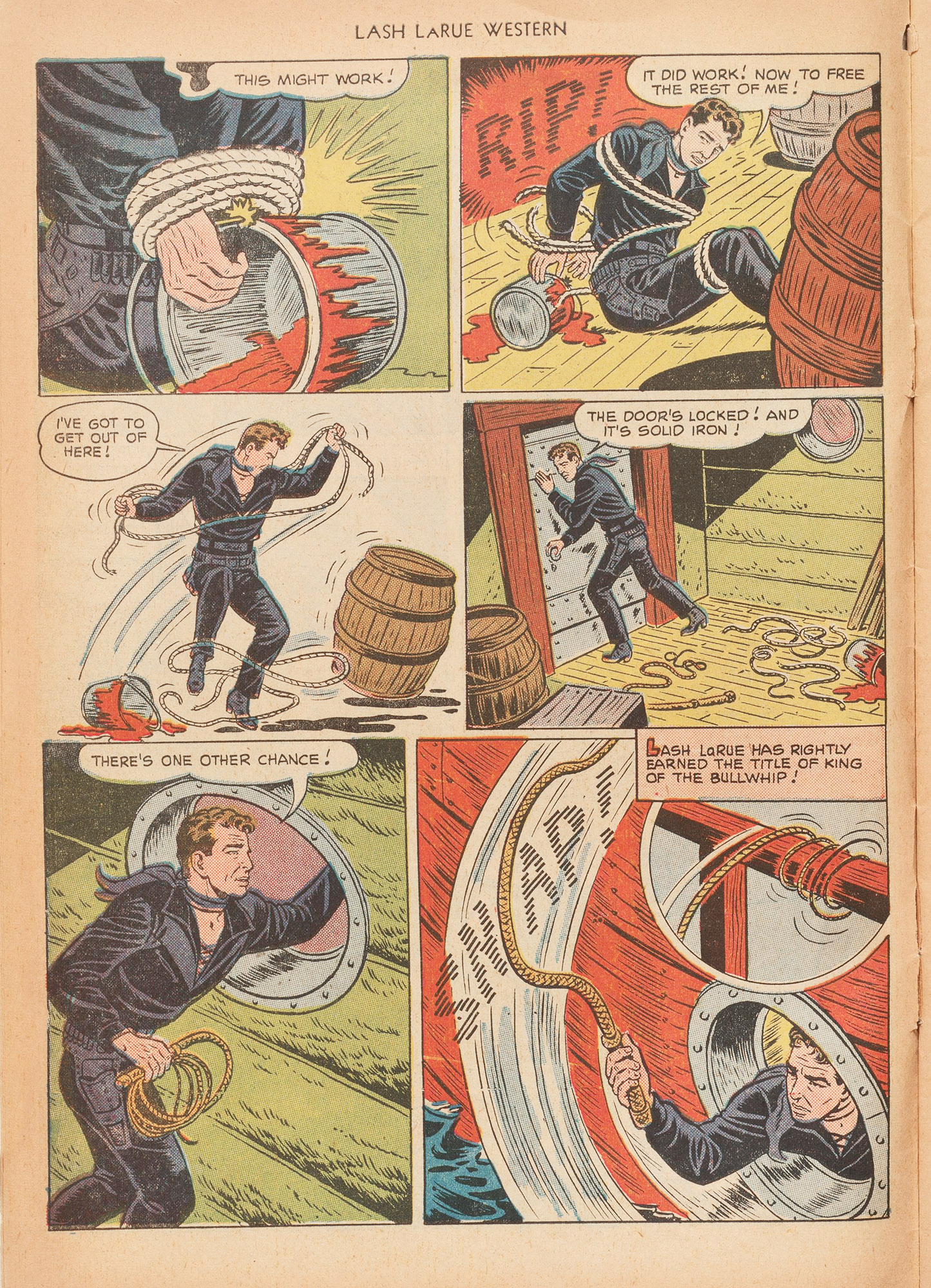 Read online Lash Larue Western (1949) comic -  Issue #15 - 10