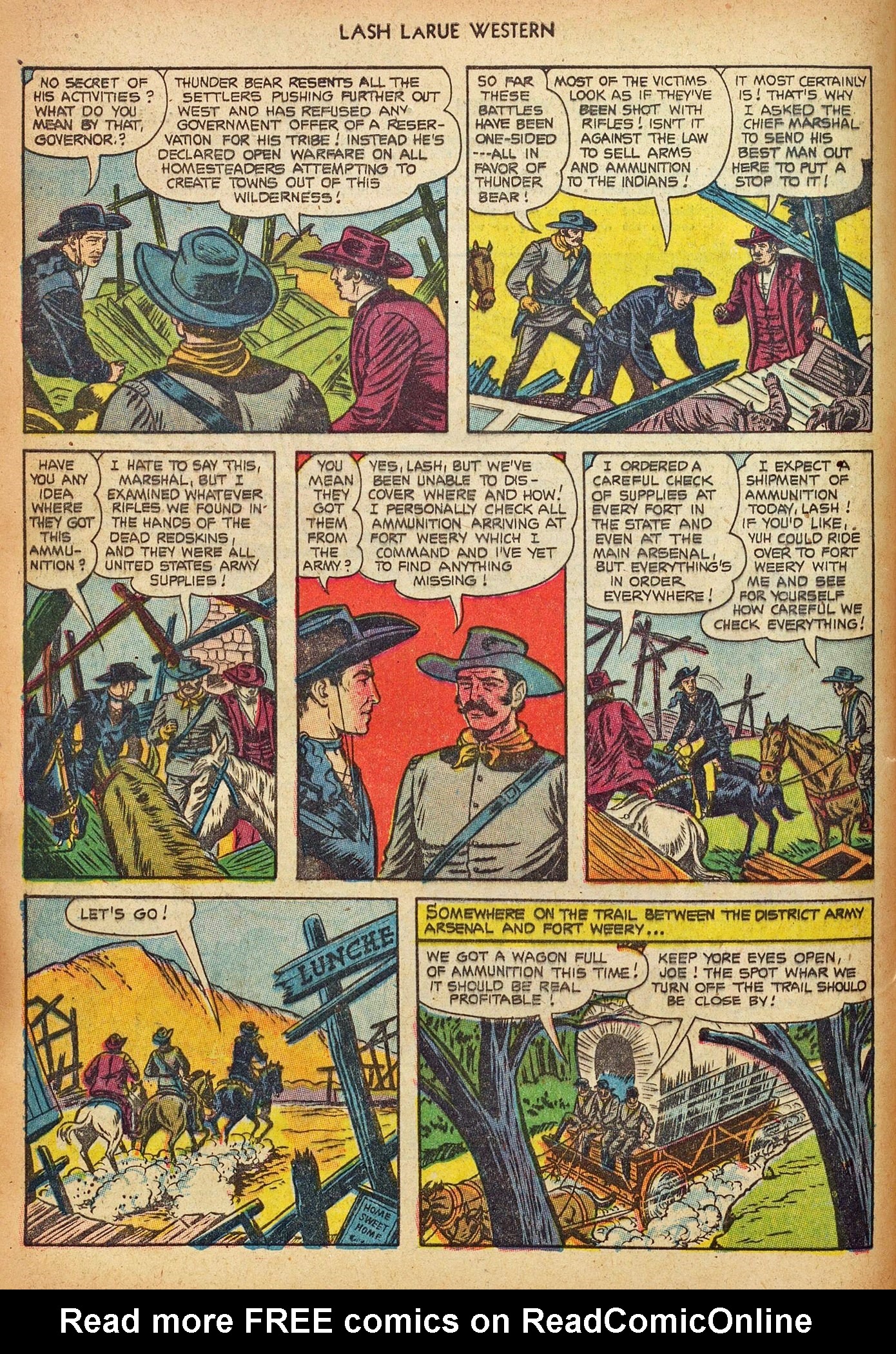 Read online Lash Larue Western (1949) comic -  Issue #44 - 4