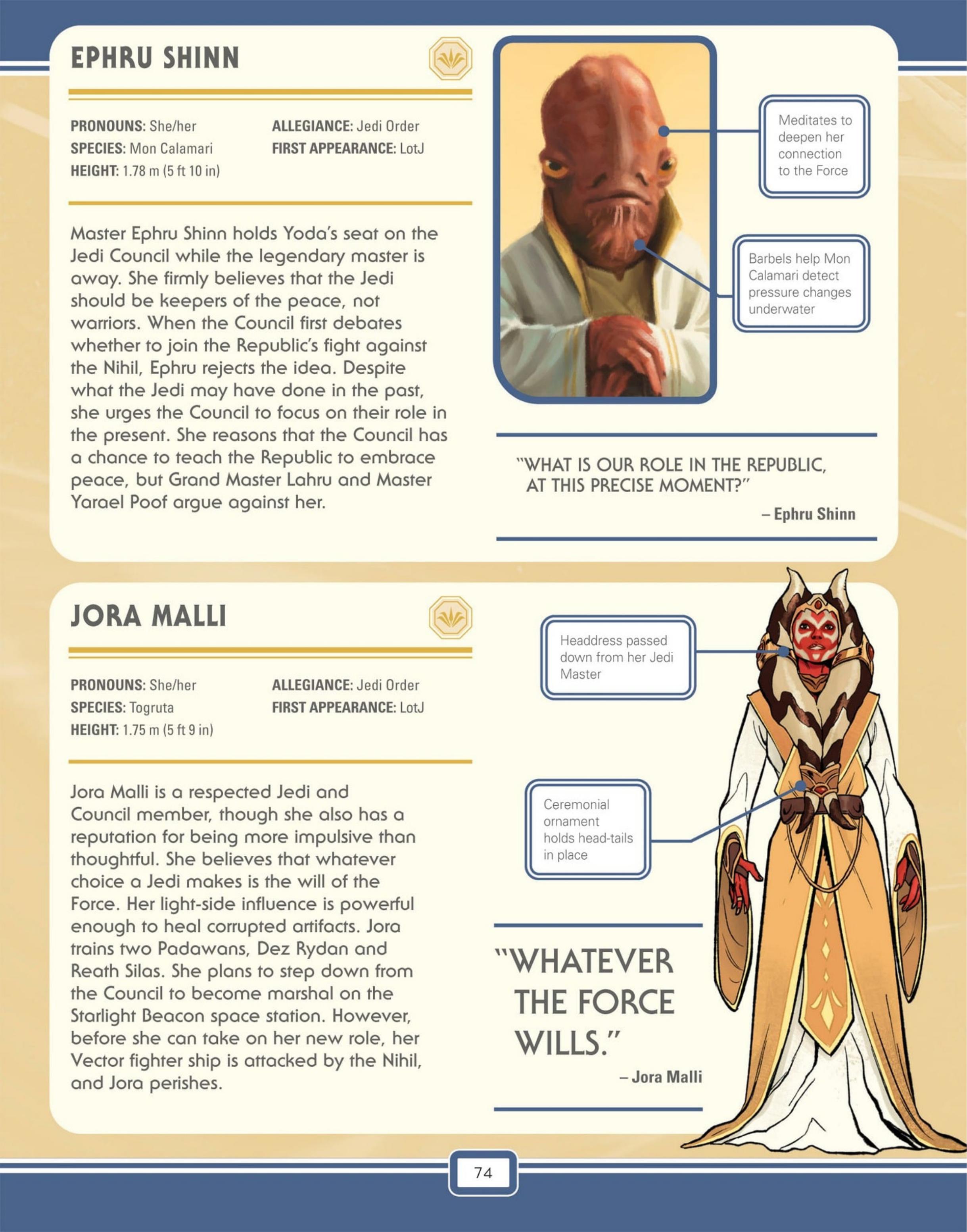 Read online Star Wars: The High Republic Character Encyclopedia comic -  Issue # TPB (Part 1) - 76