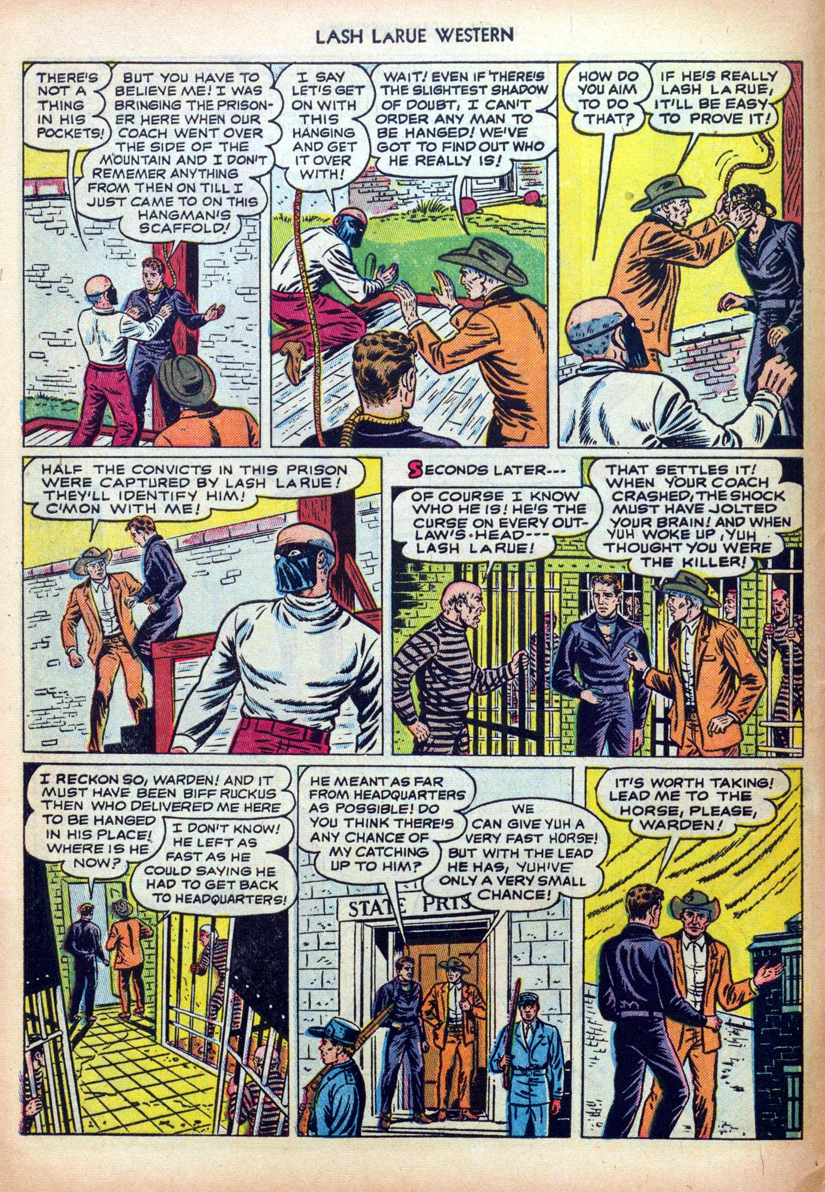 Read online Lash Larue Western (1949) comic -  Issue #30 - 8