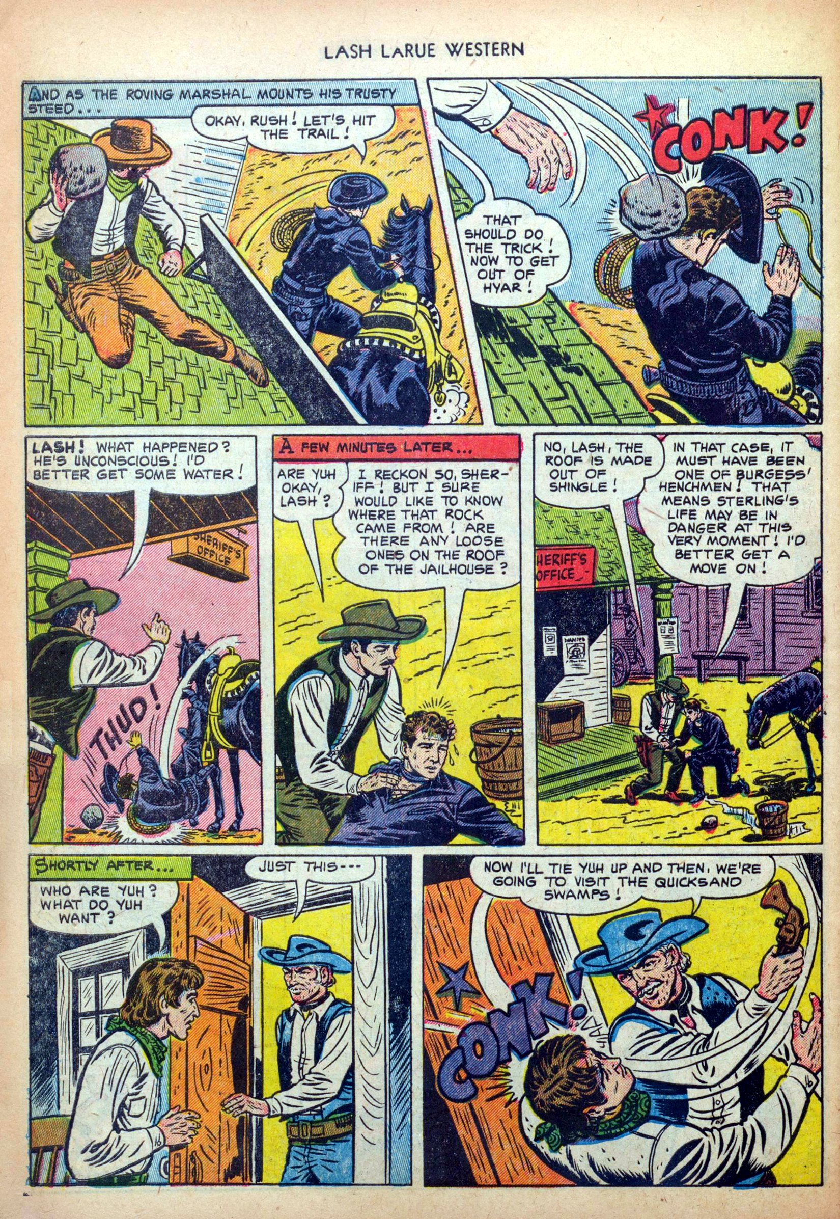 Read online Lash Larue Western (1949) comic -  Issue #34 - 30