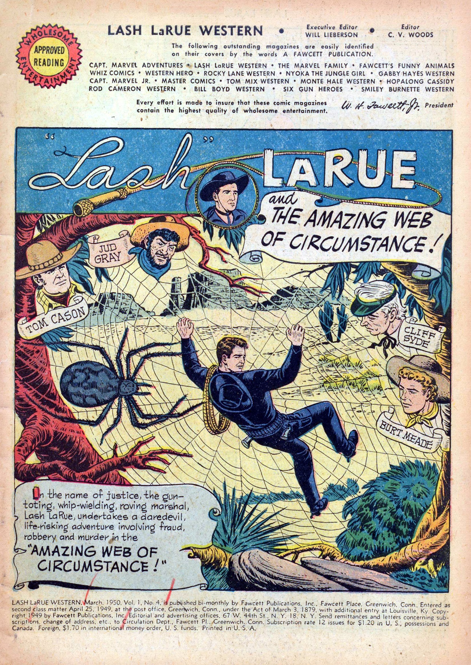 Read online Lash Larue Western (1949) comic -  Issue #4 - 3