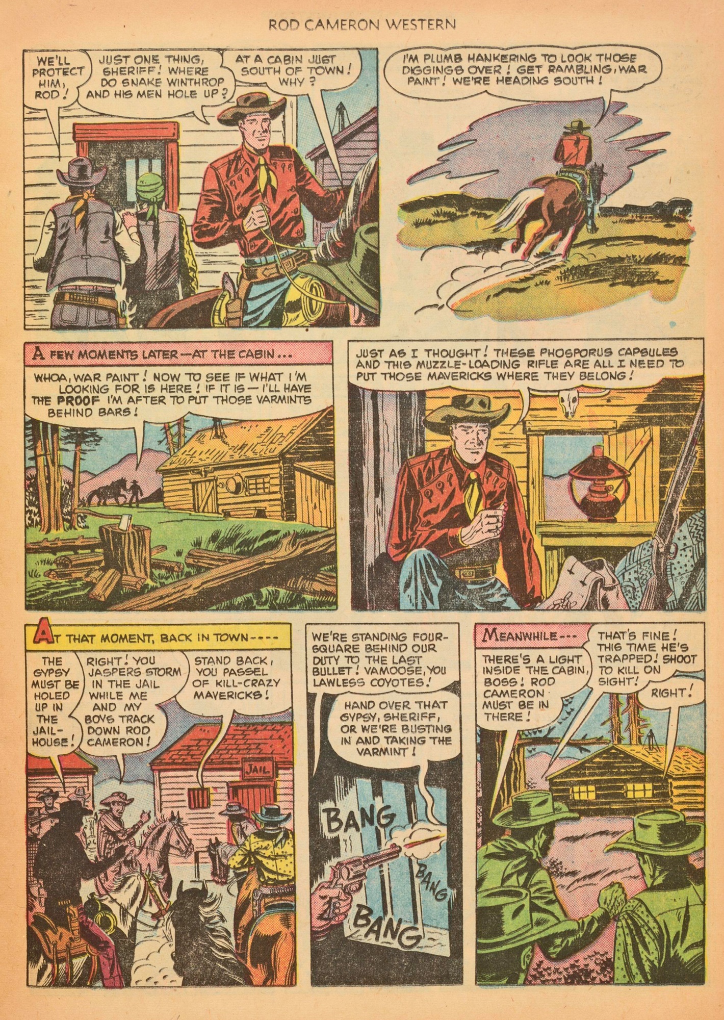 Read online Rod Cameron Western comic -  Issue #9 - 13