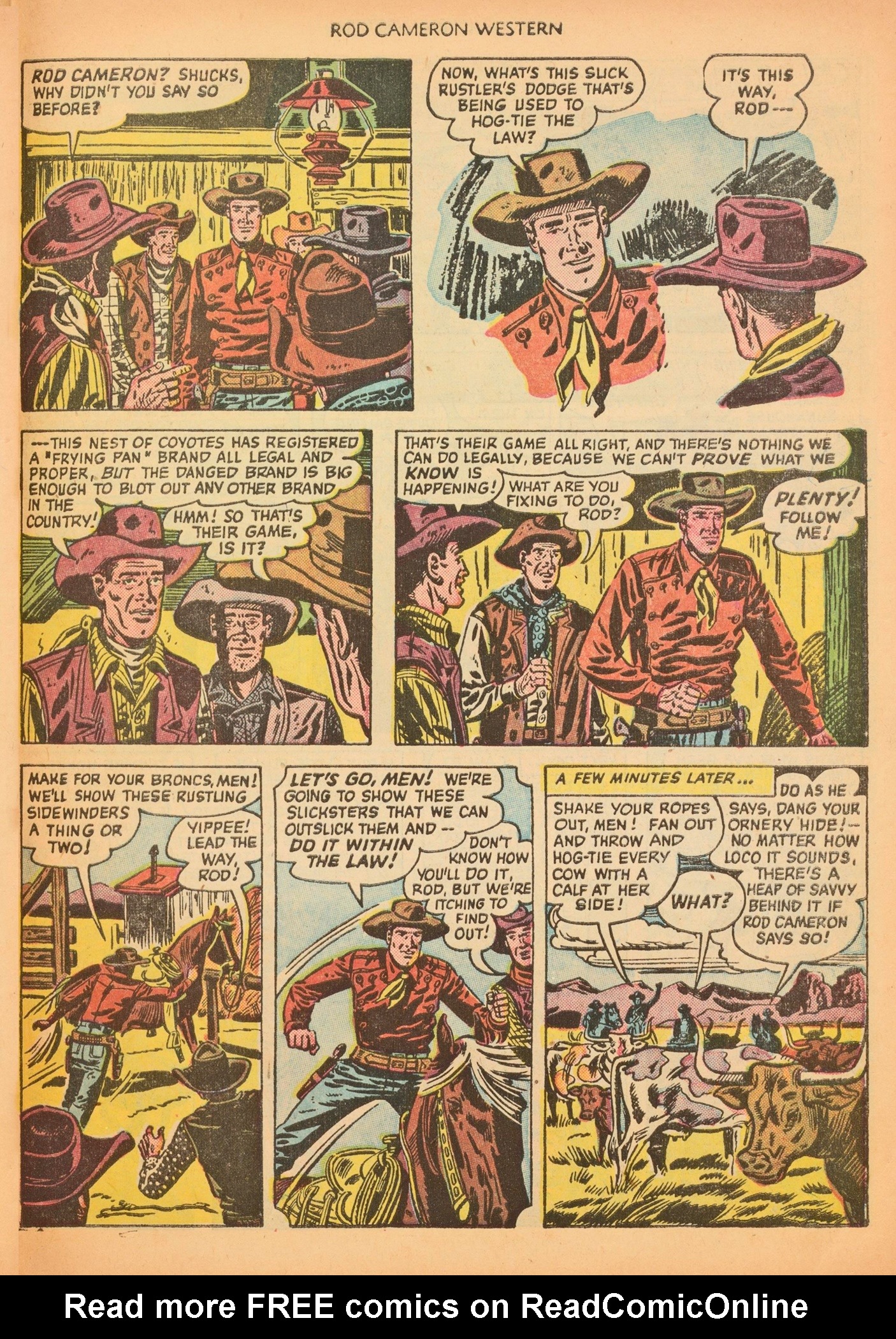 Read online Rod Cameron Western comic -  Issue #9 - 27
