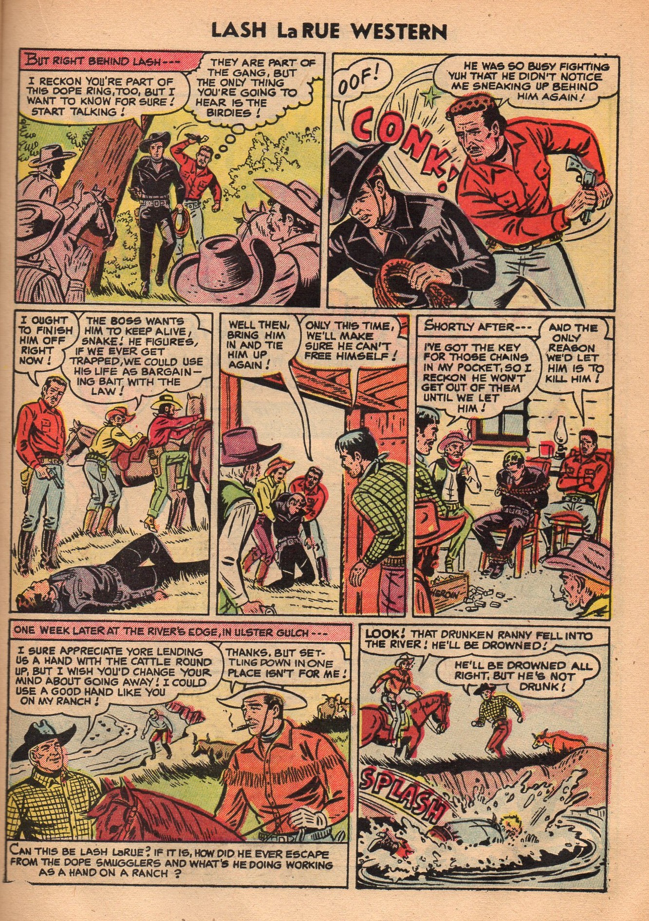 Read online Lash Larue Western (1949) comic -  Issue #52 - 21