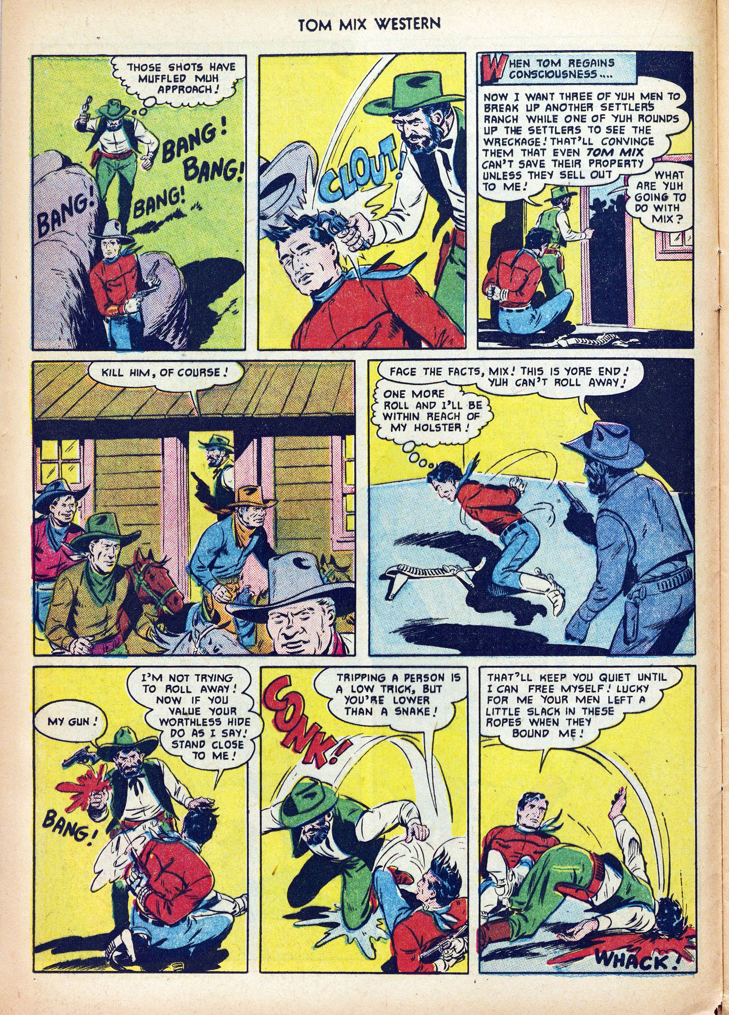 Read online Tom Mix Western (1948) comic -  Issue #42 - 16