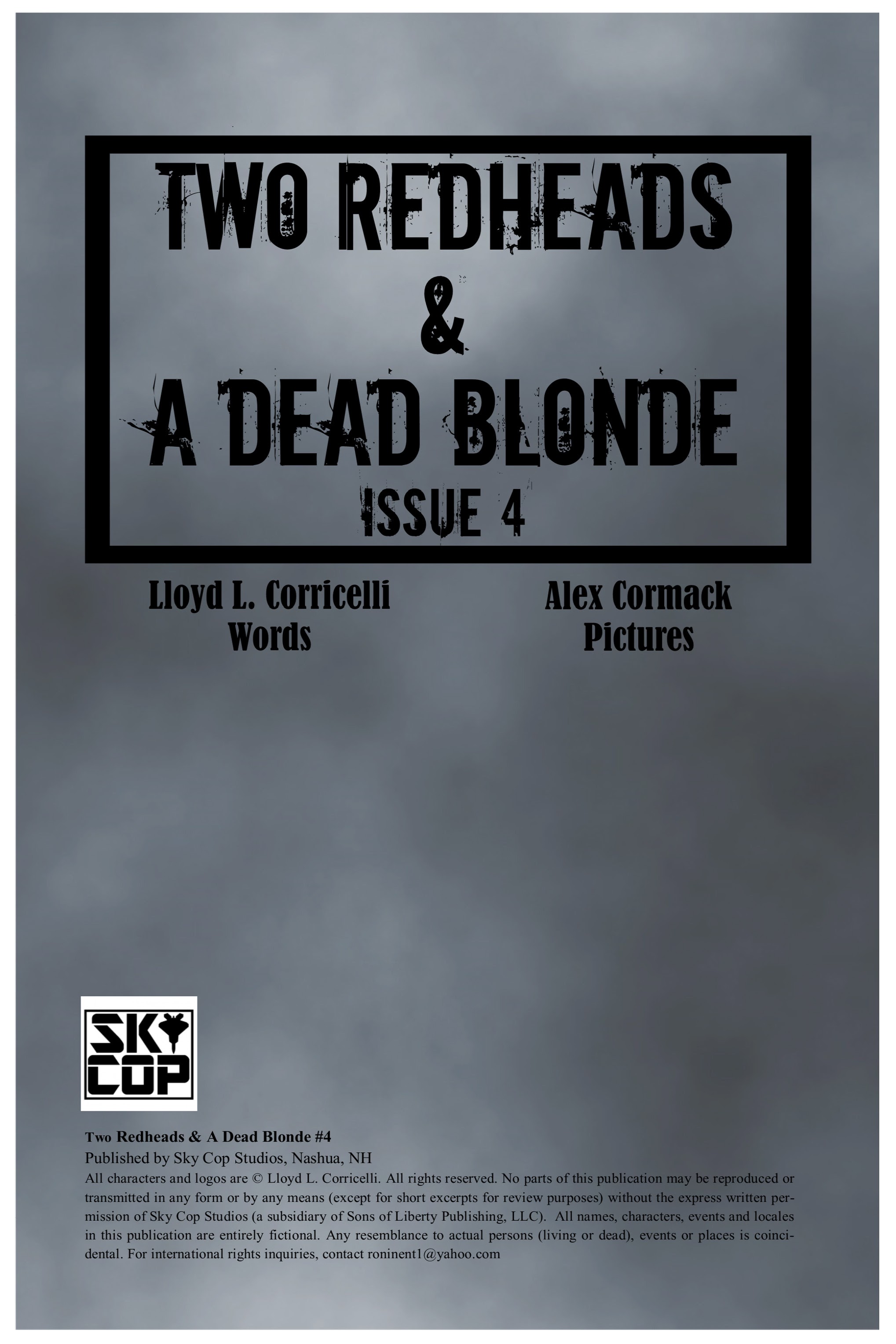 Read online Two Redheads & A Dead Blonde comic -  Issue #4 - 2